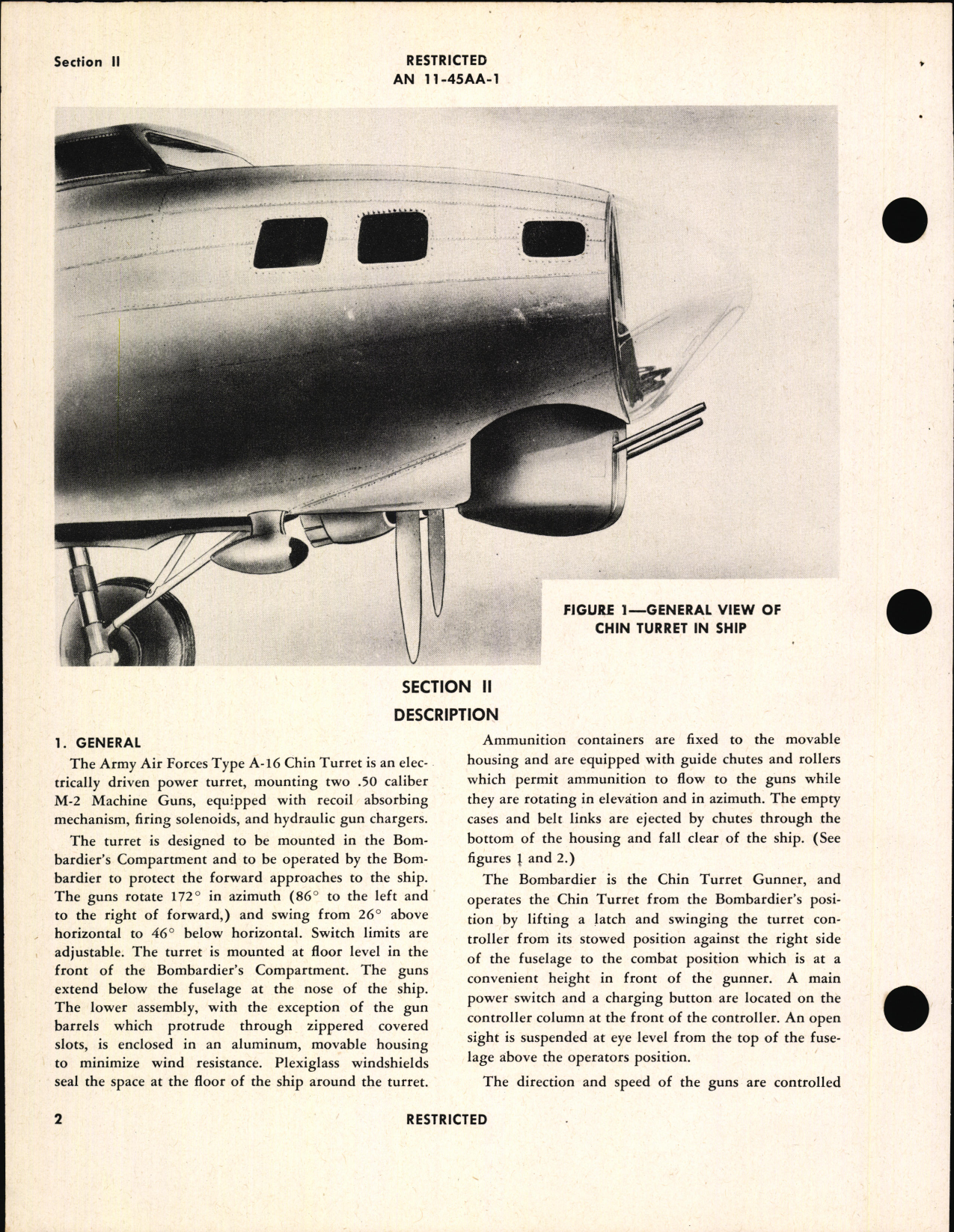 Sample page 6 from AirCorps Library document: Operation and Service Instructions for Chin Turret Type A-16