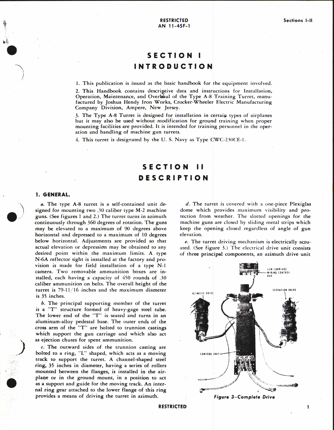Sample page 5 from AirCorps Library document: Handbook of Instructions with Parts Catalog for Training Turret Type A-8