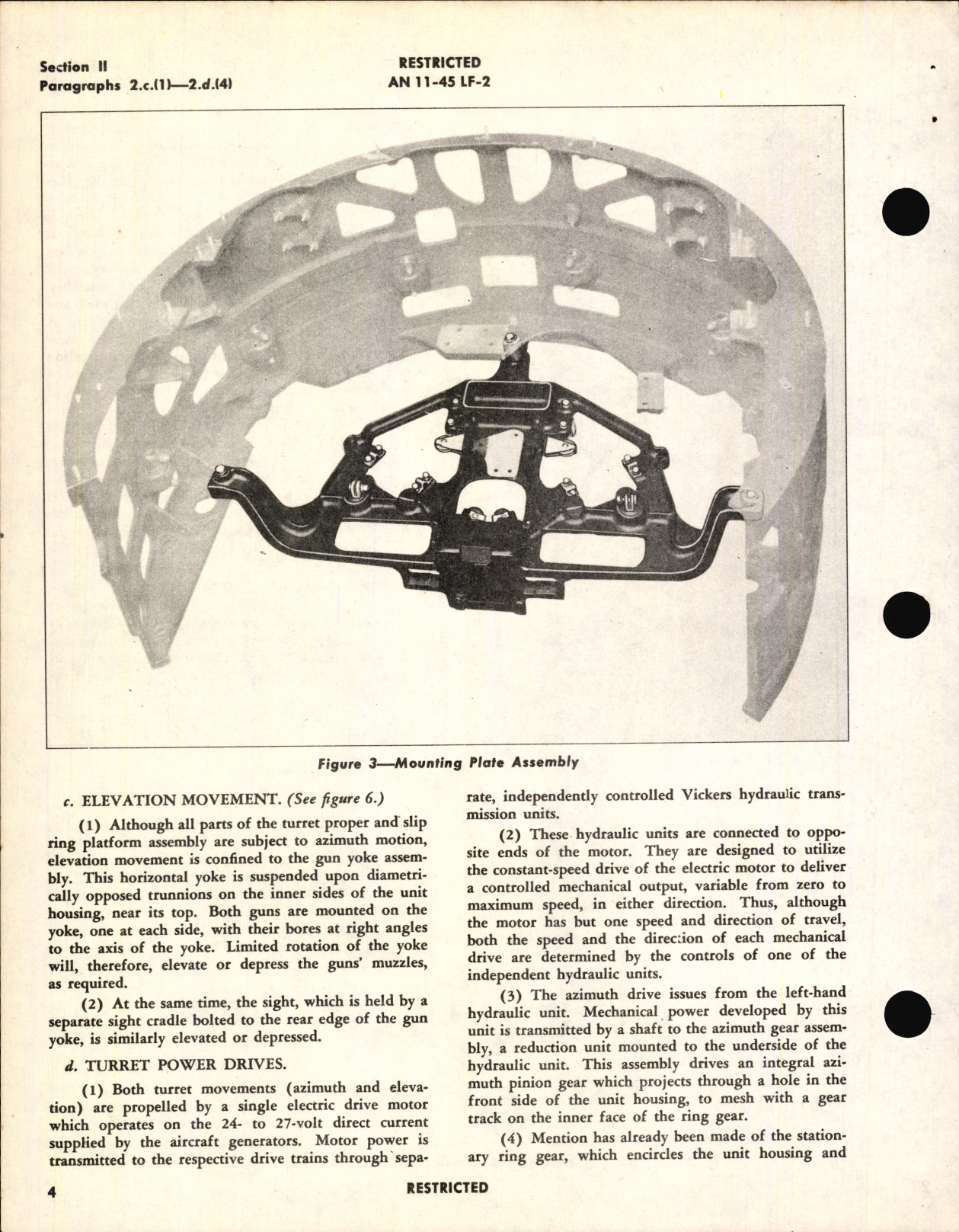 Sample page 8 from AirCorps Library document: Operation, Service, & Overhaul Instructions for Upper Deck Turret Type A-1C