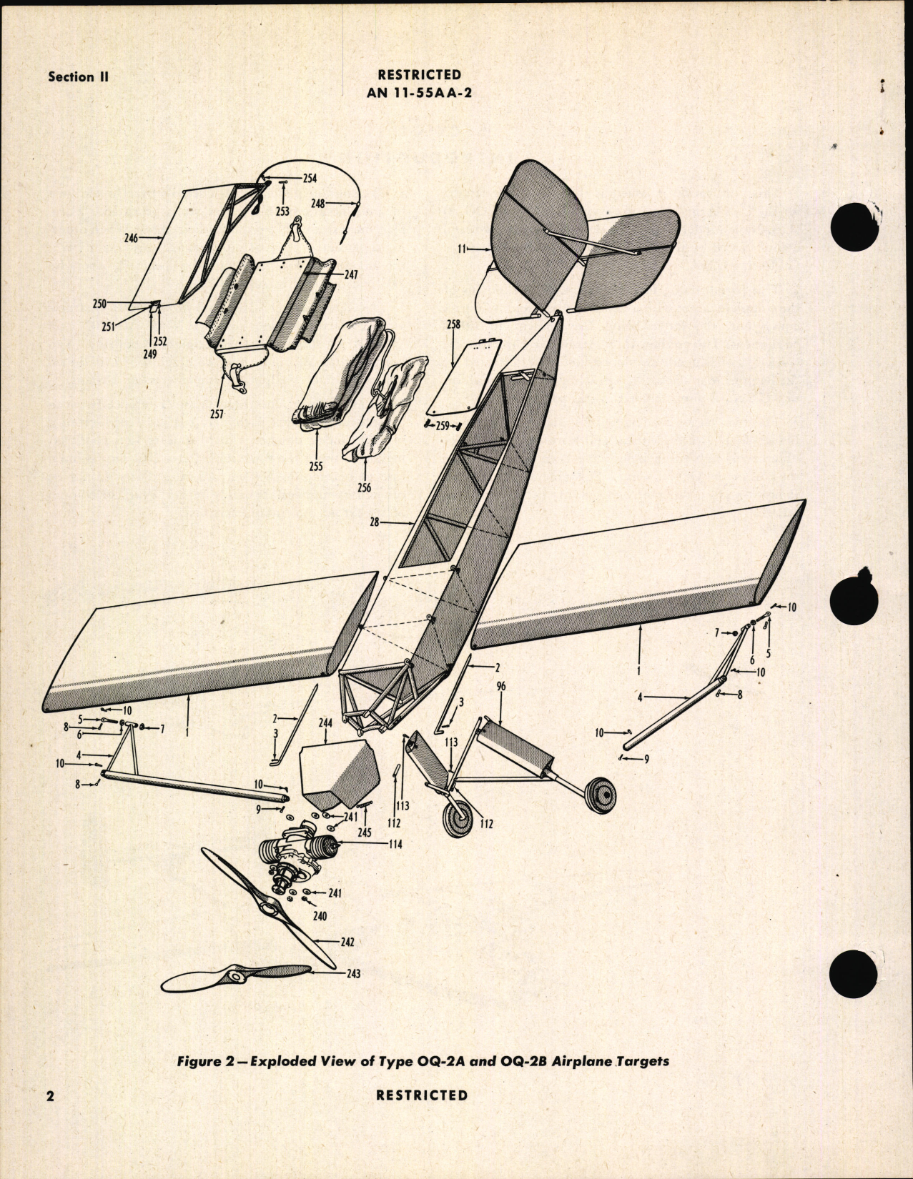 Sample page 6 from AirCorps Library document: Parts Catalog for Army Models OQ-2A, OQ-2B, and Navy Model TTD-1