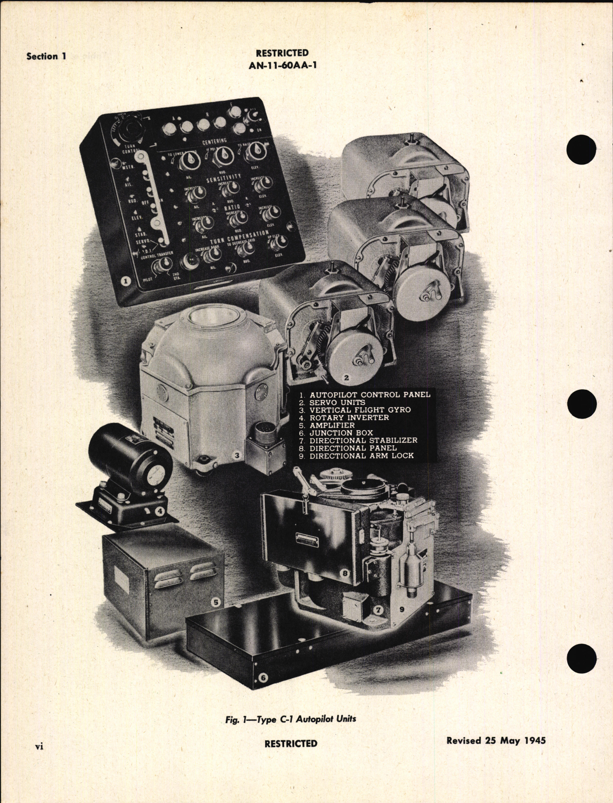 Sample page 8 from AirCorps Library document: Operation and Service Instructions for Automatic Pilot Type C-1