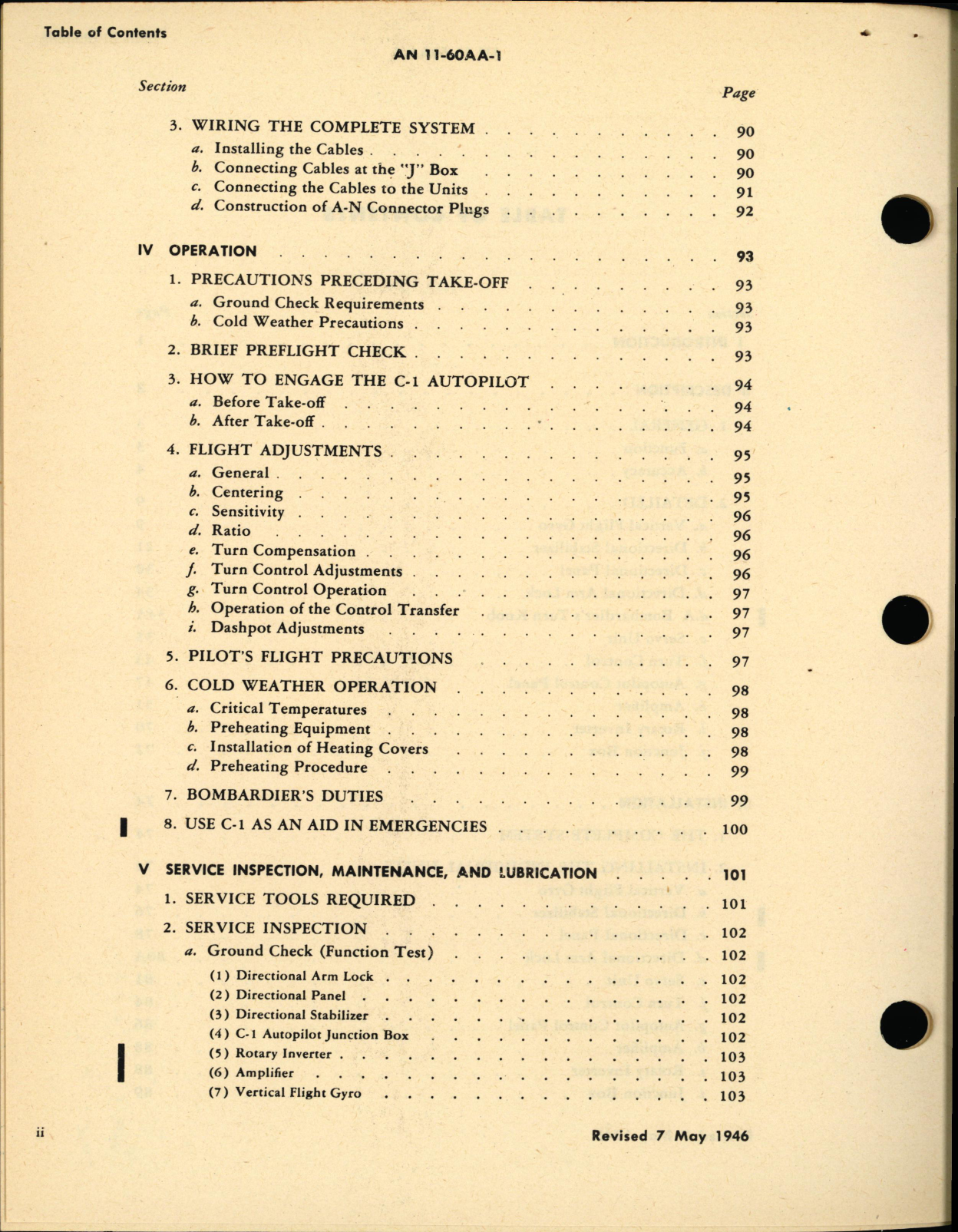 Sample page 6 from AirCorps Library document: Operation and Service Instructions for Type C-1 Automatic Pilot 