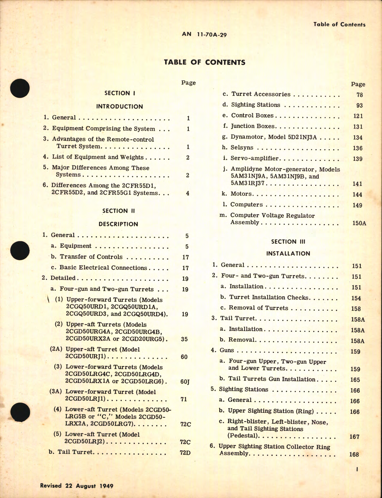 Sample page 5 from AirCorps Library document: Operation and Service Instructions for Remote Control Turret System