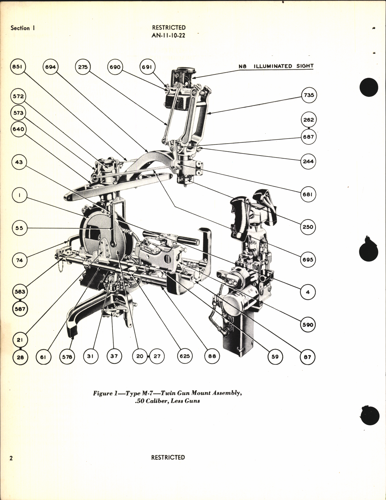 Sample page 6 from AirCorps Library document: Handbook of Instructions with Parts Catalog for Bell Twin Gun Mount Assembly Type M-7