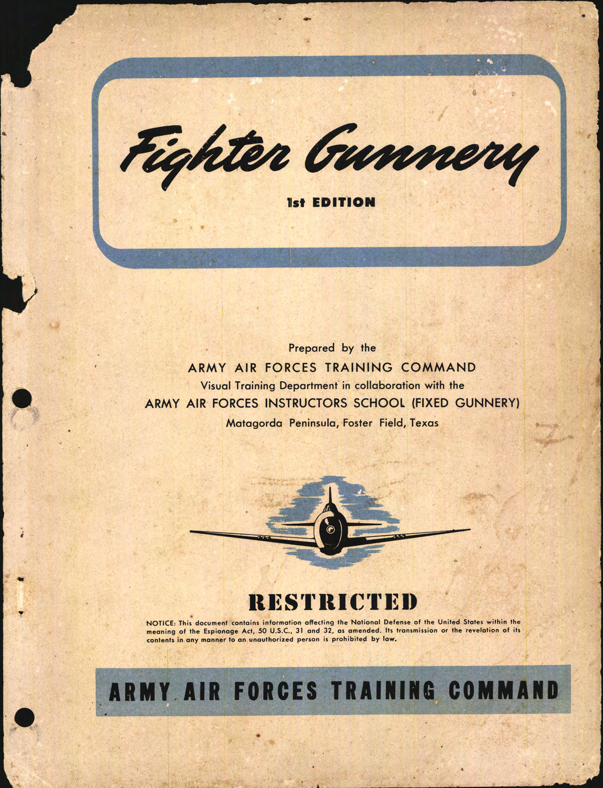 Sample page 1 from AirCorps Library document: Fighter Gunnery