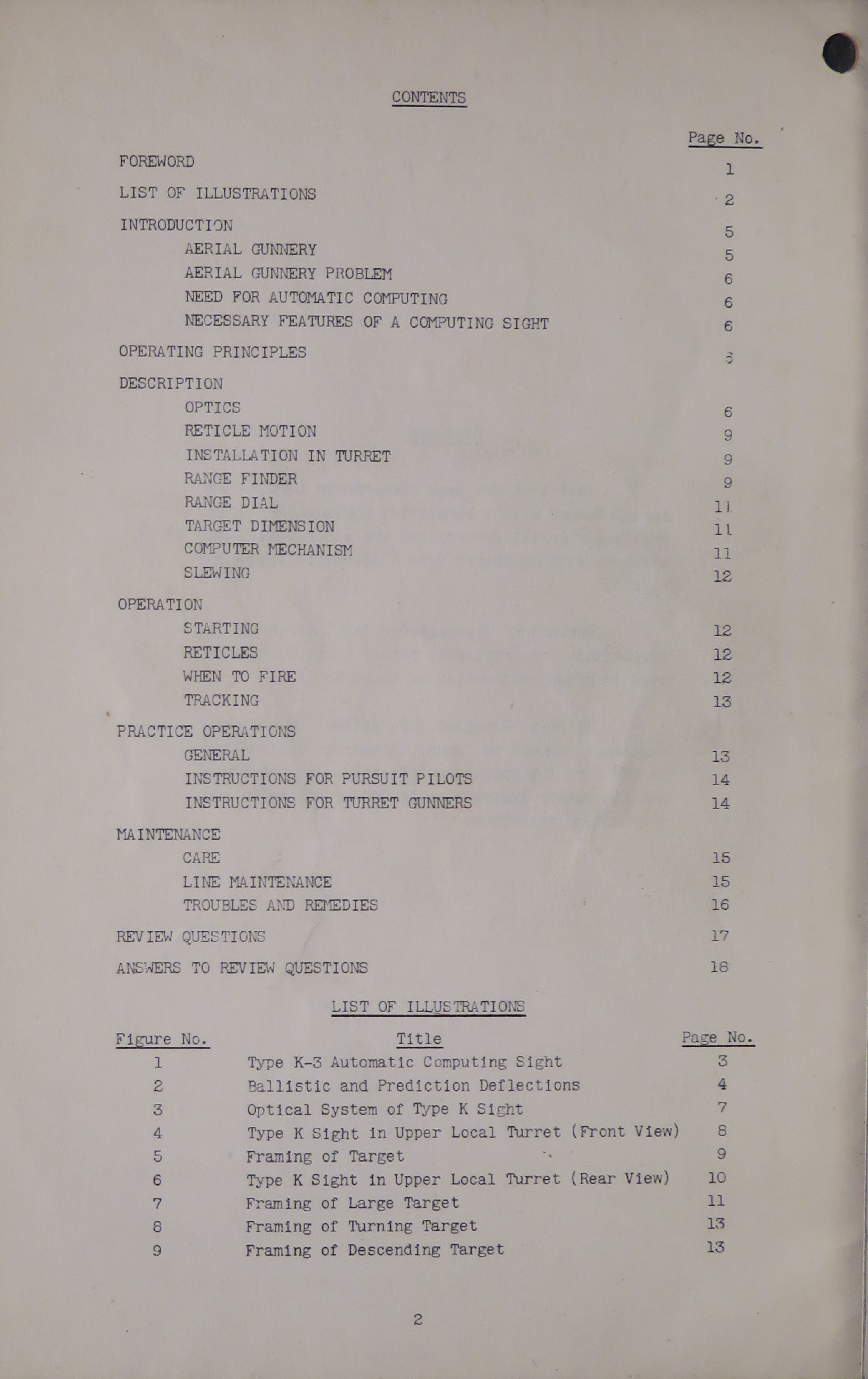 Sample page 6 from AirCorps Library document: Automatic Computing Sights - Sperry Type K (.50 Caliber)