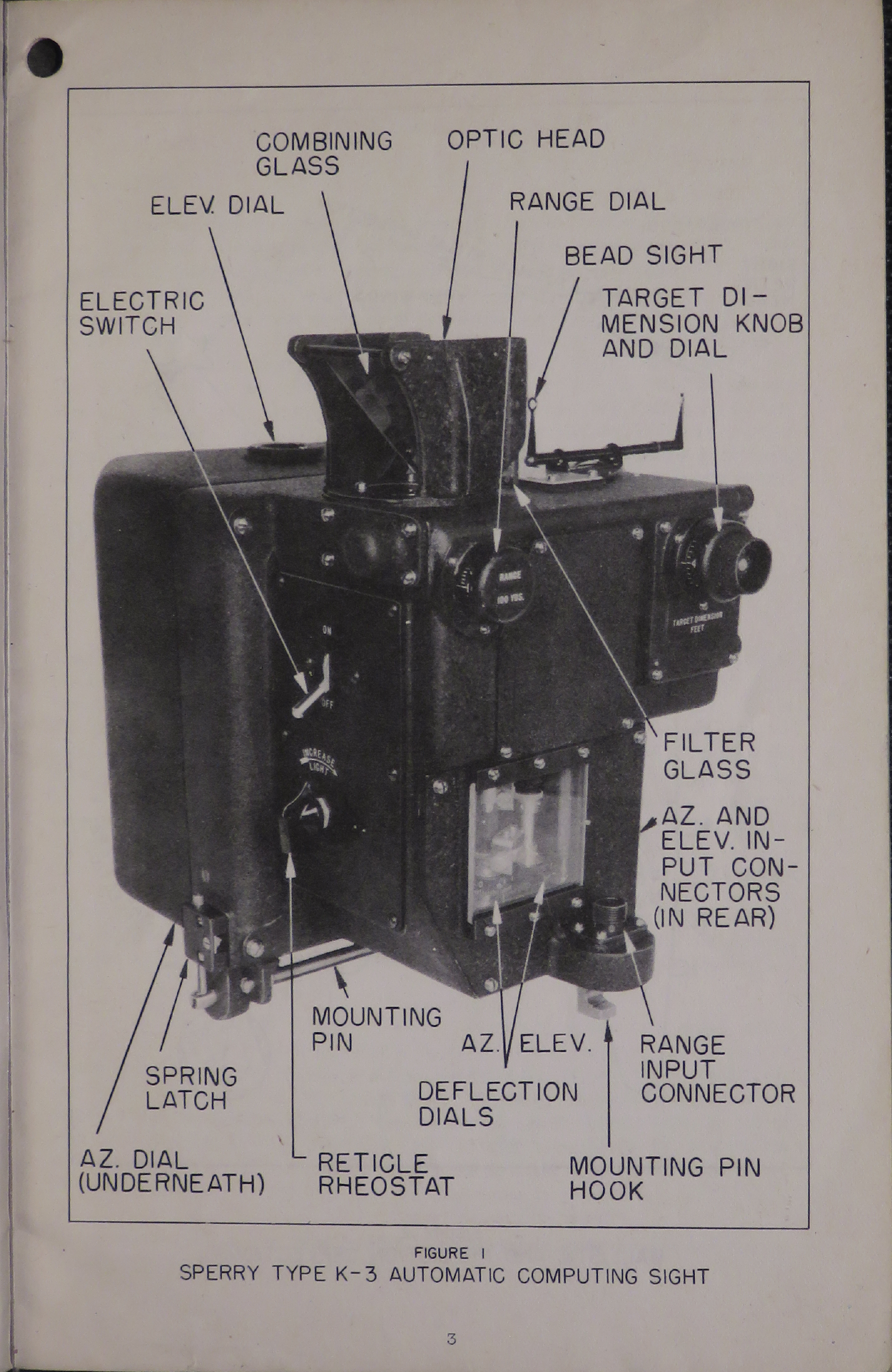 Sample page 7 from AirCorps Library document: Automatic Computing Sights - Sperry Type K (.50 Caliber)