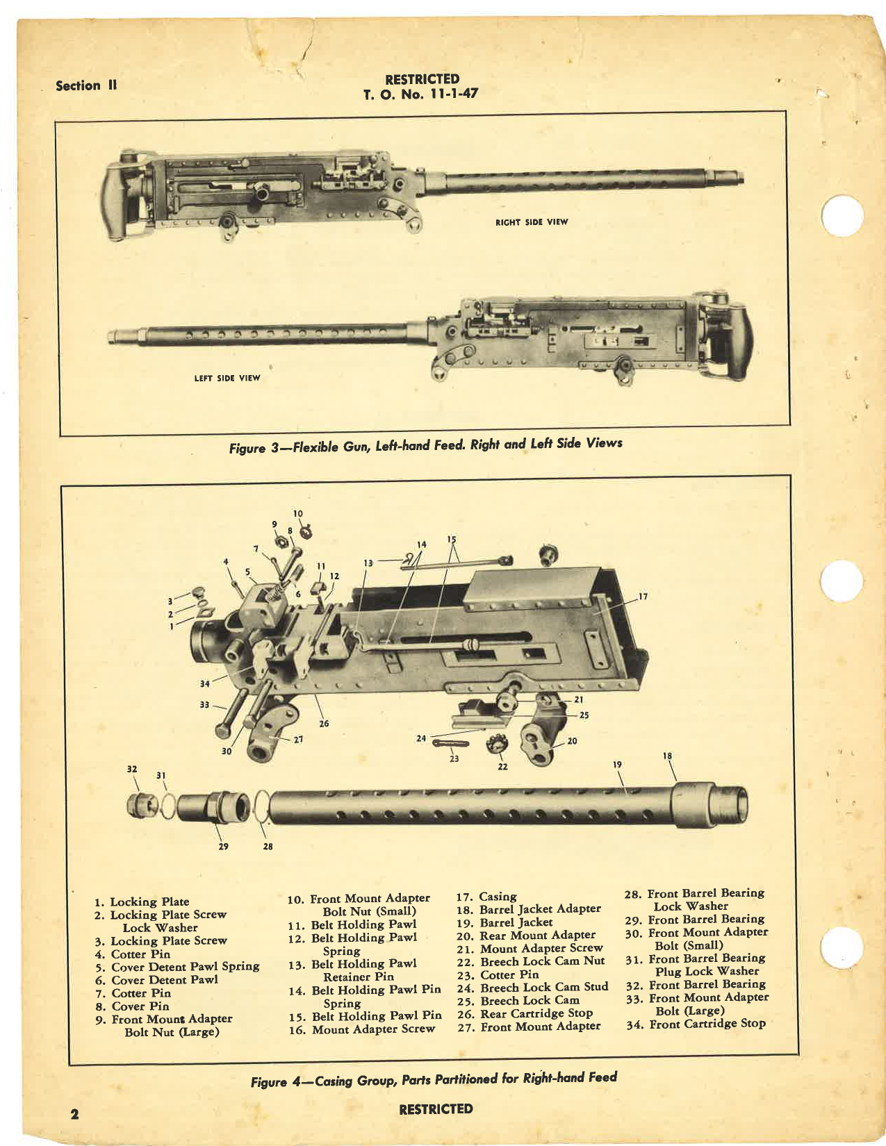 Sample page 6 from AirCorps Library document: Handbook of Instructions with Parts Catalog for Machine Gun Caliber .30 M2, Fixed and Flexible