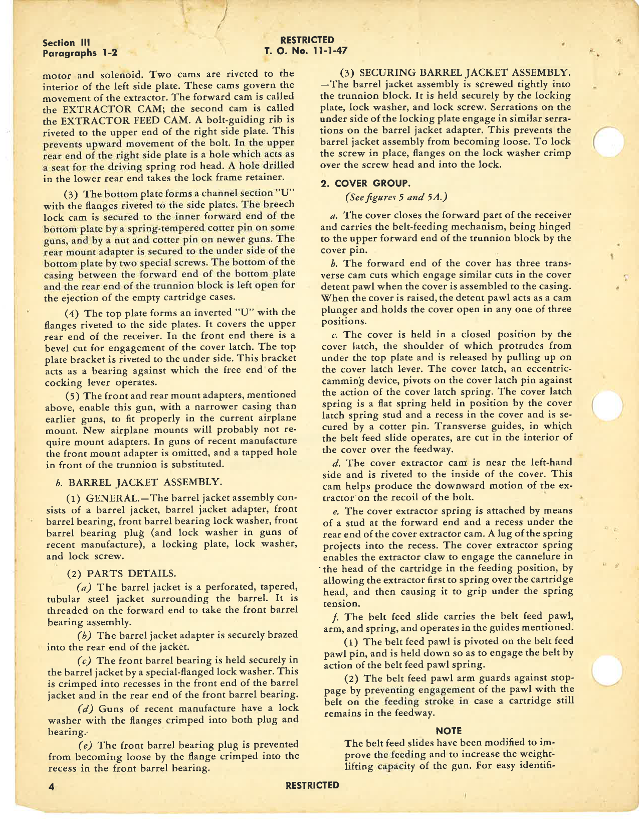 Sample page 8 from AirCorps Library document: Handbook of Instructions with Parts Catalog for Machine Gun Caliber .30 M2, Fixed and Flexible