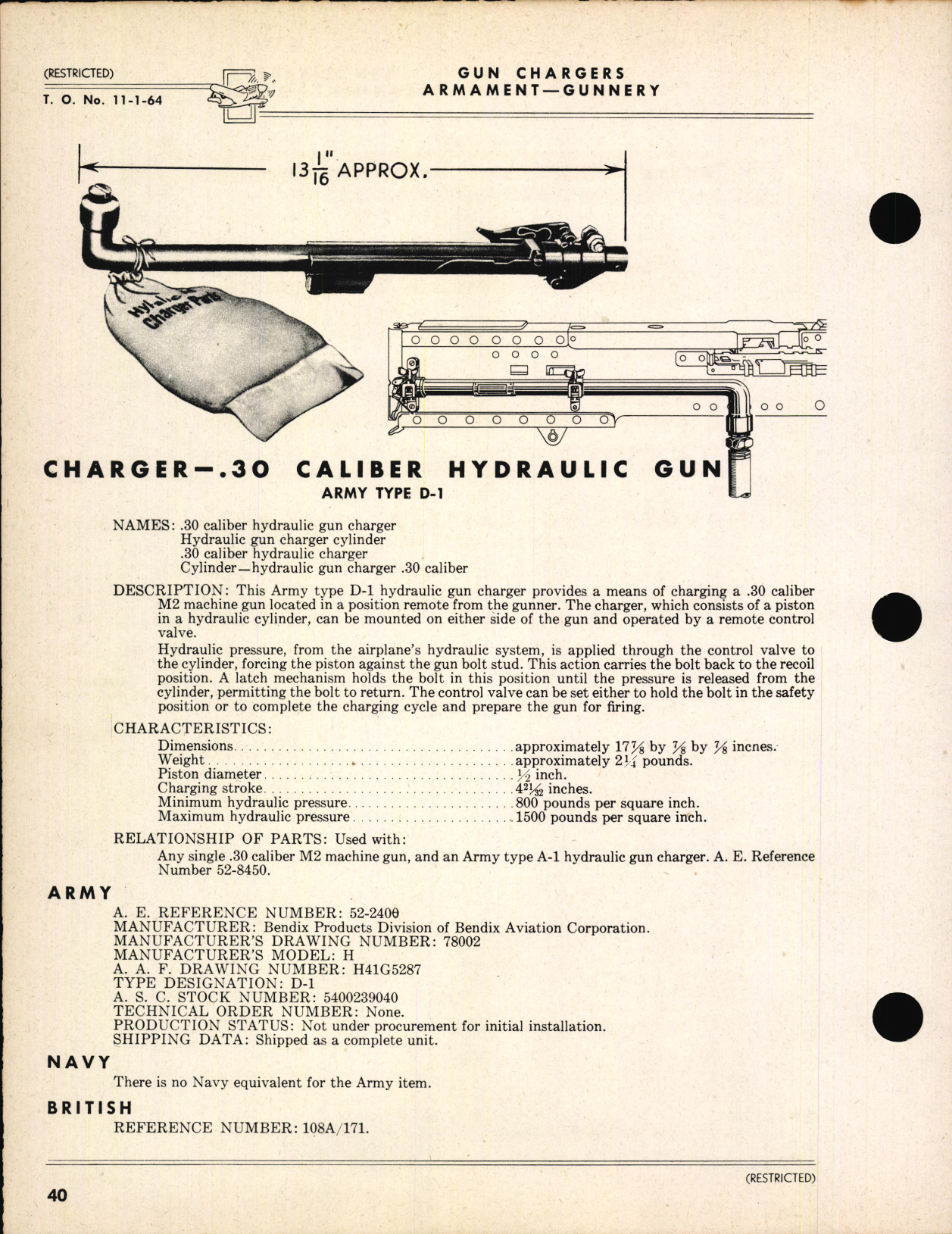 Sample page 128 from AirCorps Library document: Index of Army-Navy Aeronautical Equipment - Armament