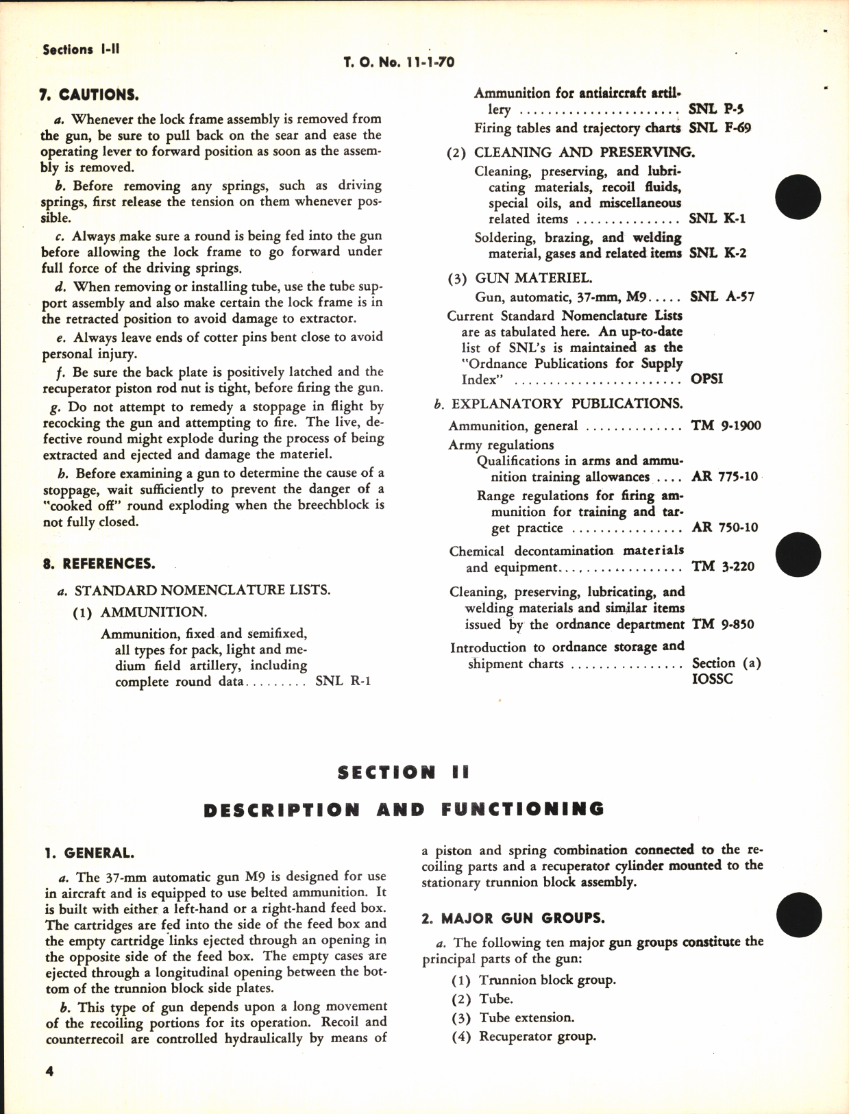 Sample page 8 from AirCorps Library document: Handbook of Instructions with Parts Catalog for 37 MM Automatic Aircraft Gun M9