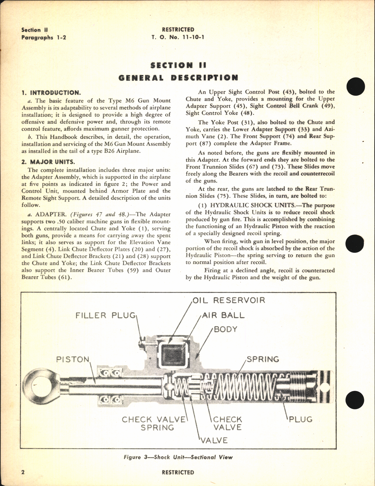 Sample page 6 from AirCorps Library document: Handbook of Instructions with Parts Catalog for Type M-6 Gun Mount Assembly