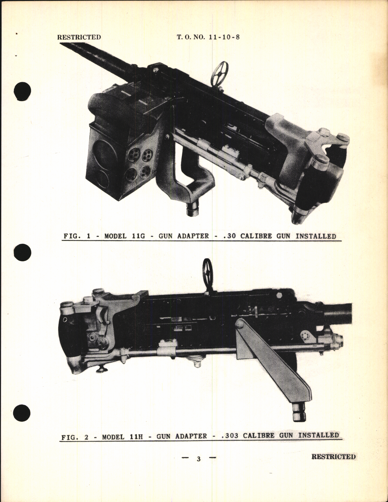 Sample page 5 from AirCorps Library document: Operation and Service Instructions with Parts Catalog for .30 & .50 Caliber Gun Mount Adapters