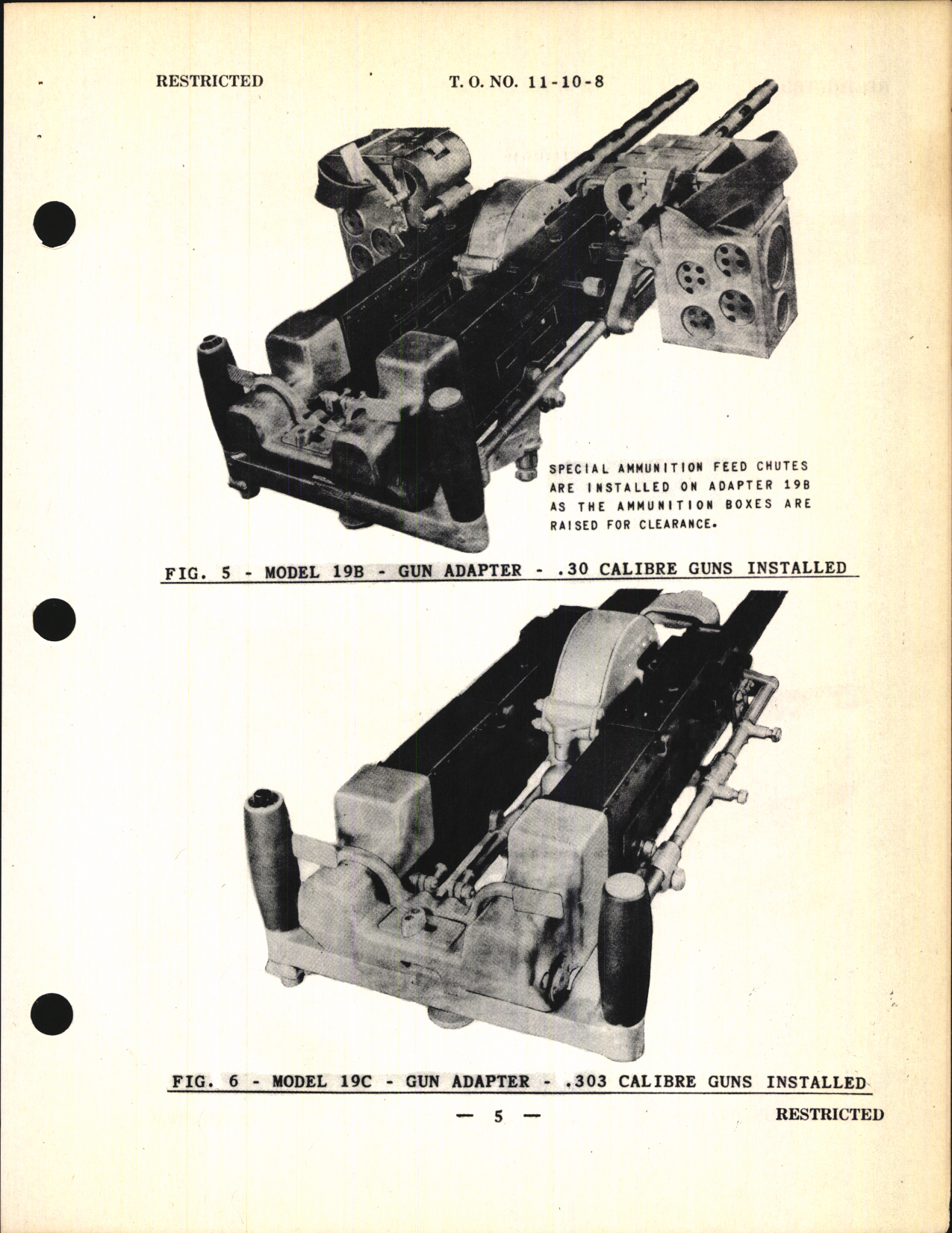 Sample page 7 from AirCorps Library document: Operation and Service Instructions with Parts Catalog for .30 & .50 Caliber Gun Mount Adapters