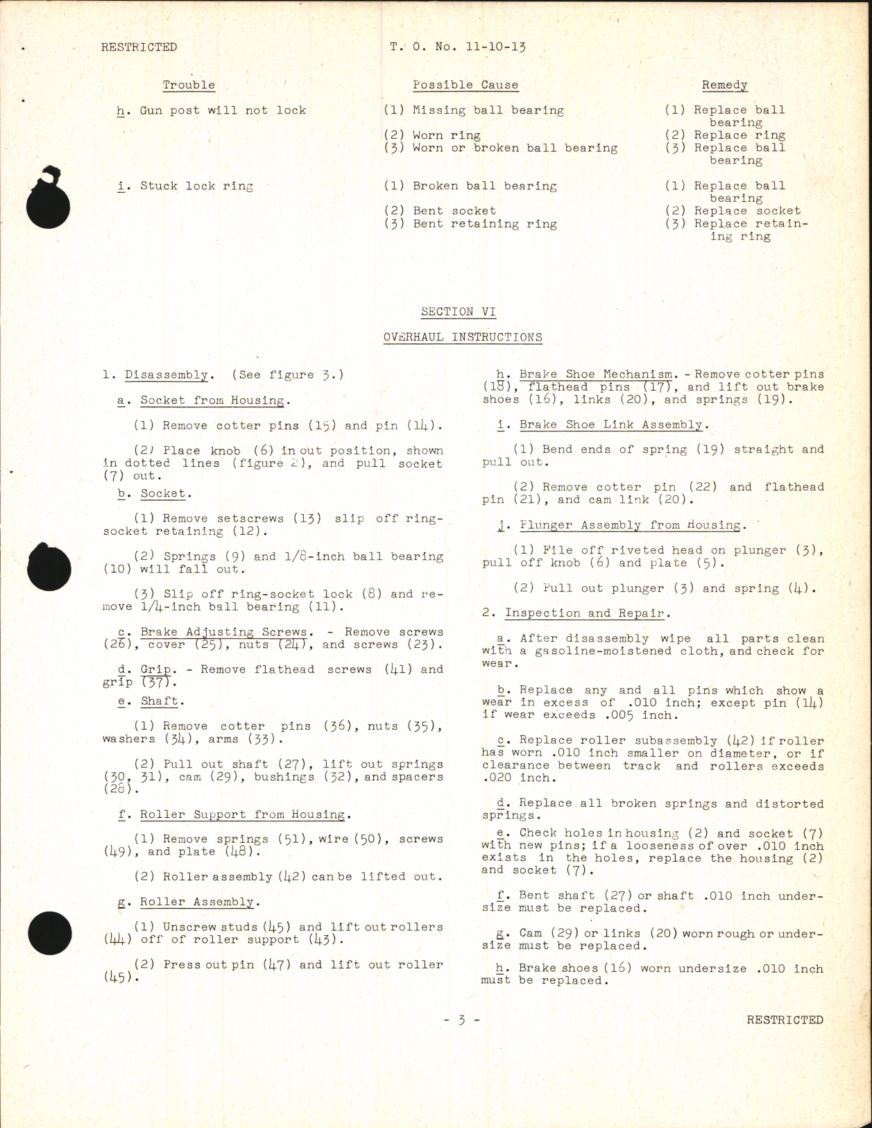 Sample page 7 from AirCorps Library document: Handbook of Instructions with Parts Catalog for Type G-5 Gun Mounts