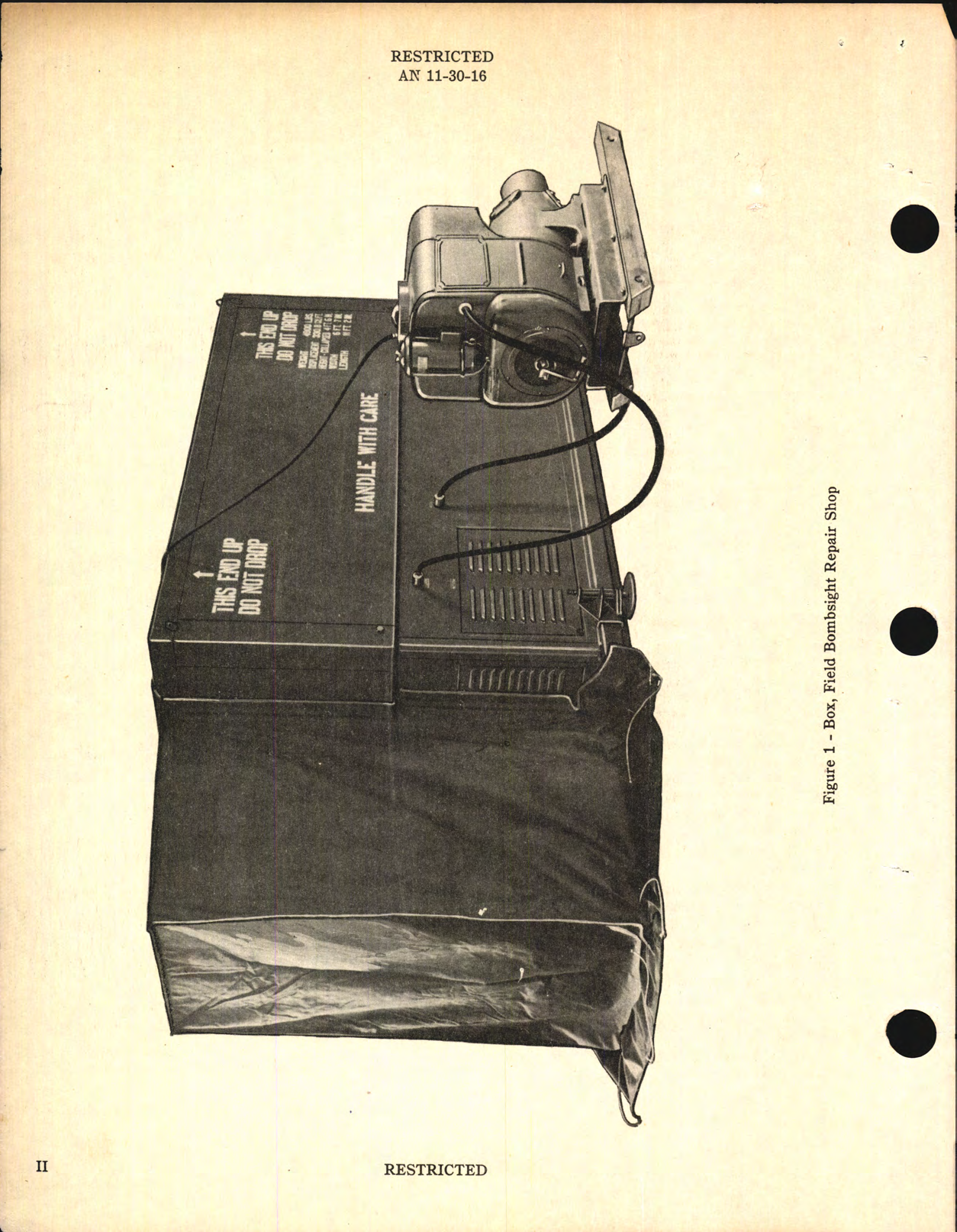 Sample page 4 from AirCorps Library document: Handbook of Instructions with Parts Catalog for Field Bombsight Repair Shop Box