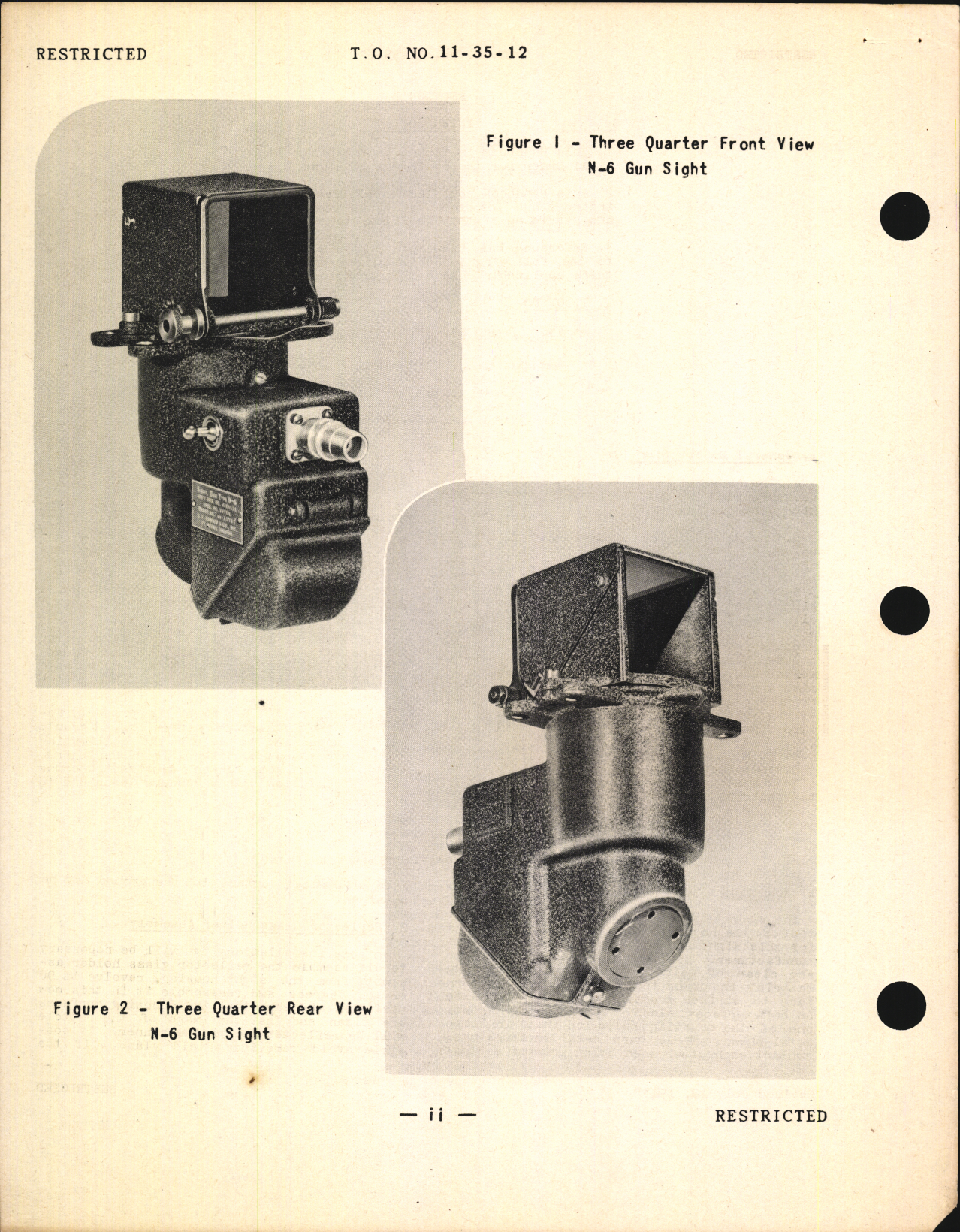 Sample page 6 from AirCorps Library document: Handbook of Instructions with Parts Catalog for Type N-6 Gunsight