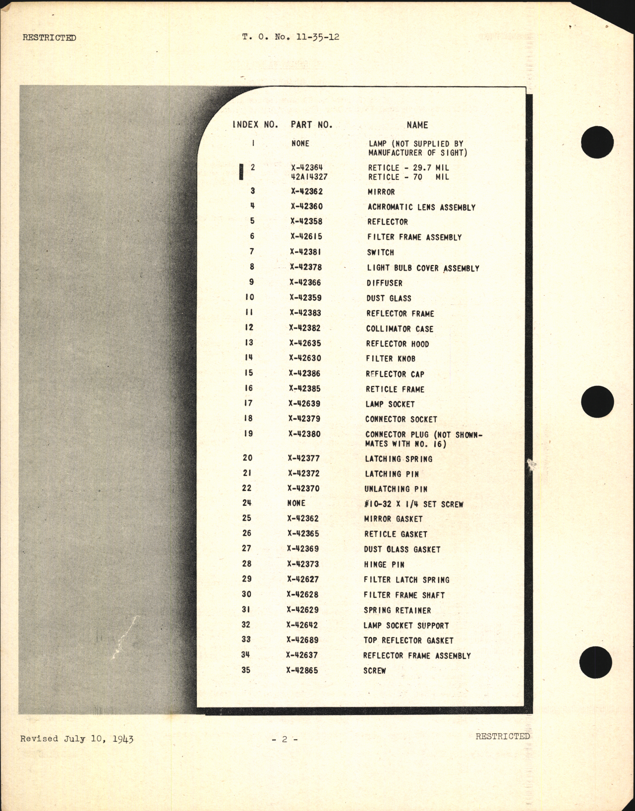 Sample page 8 from AirCorps Library document: Handbook of Instructions with Parts Catalog for Type N-6 Gunsight