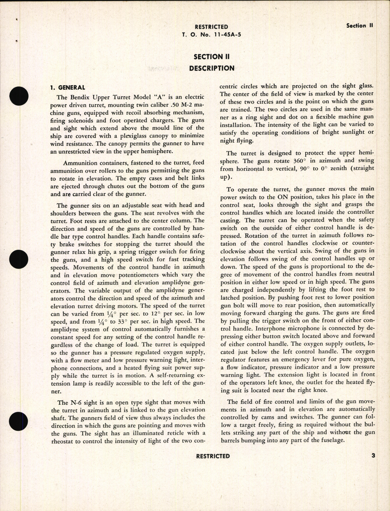 Sample page 7 from AirCorps Library document: Operation and Service Instructions for Model 