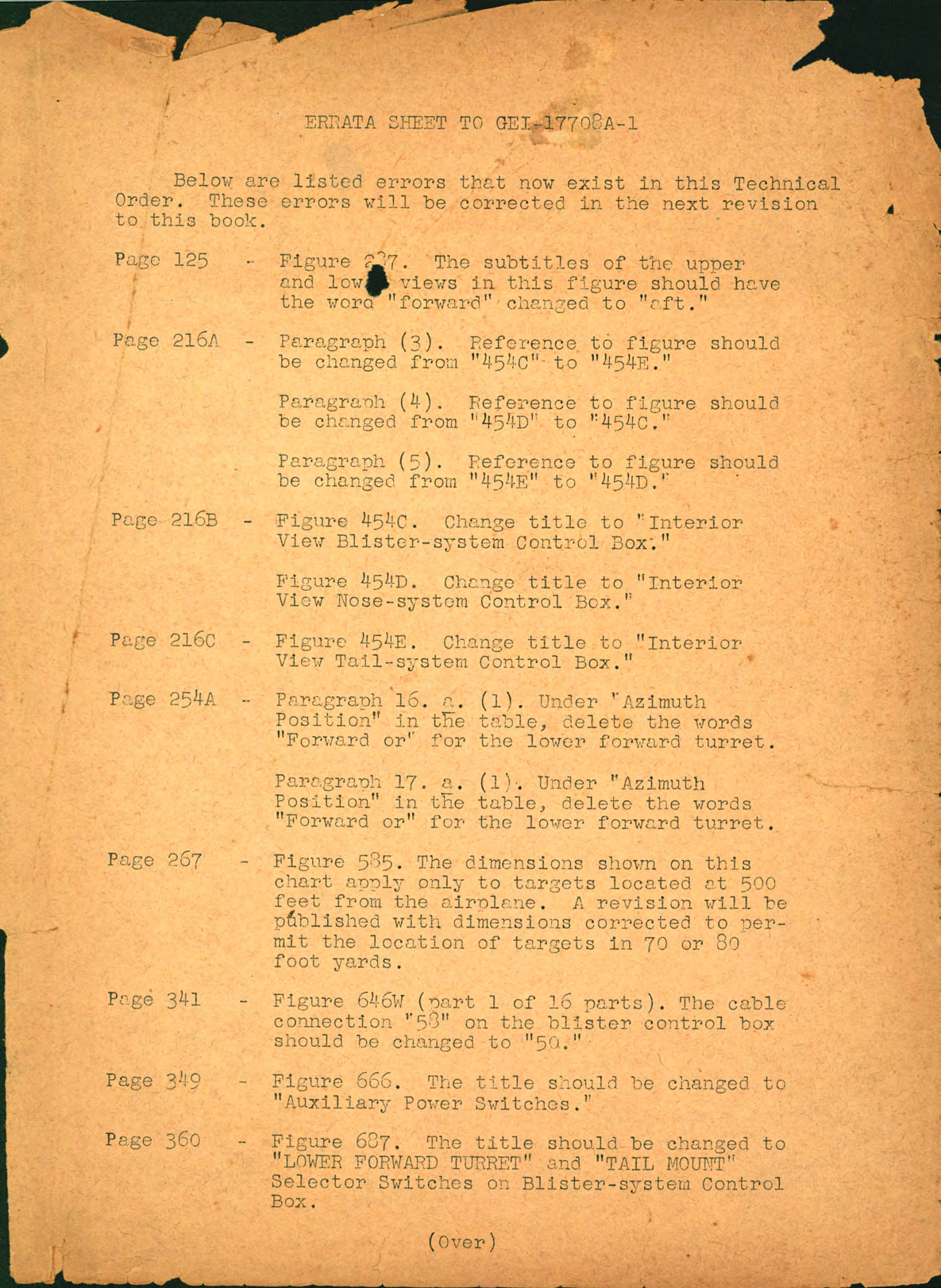 Sample page 1 from AirCorps Library document: Operation and Service Instructions for the Central Station Fire Control System Model 2CFR55B1