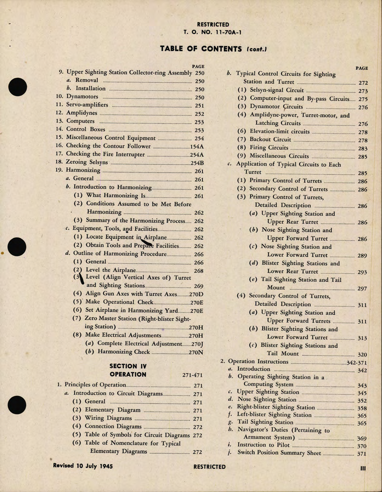 Sample page 7 from AirCorps Library document: Operation and Service Instructions for the Central Station Fire Control System Model 2CFR55B1