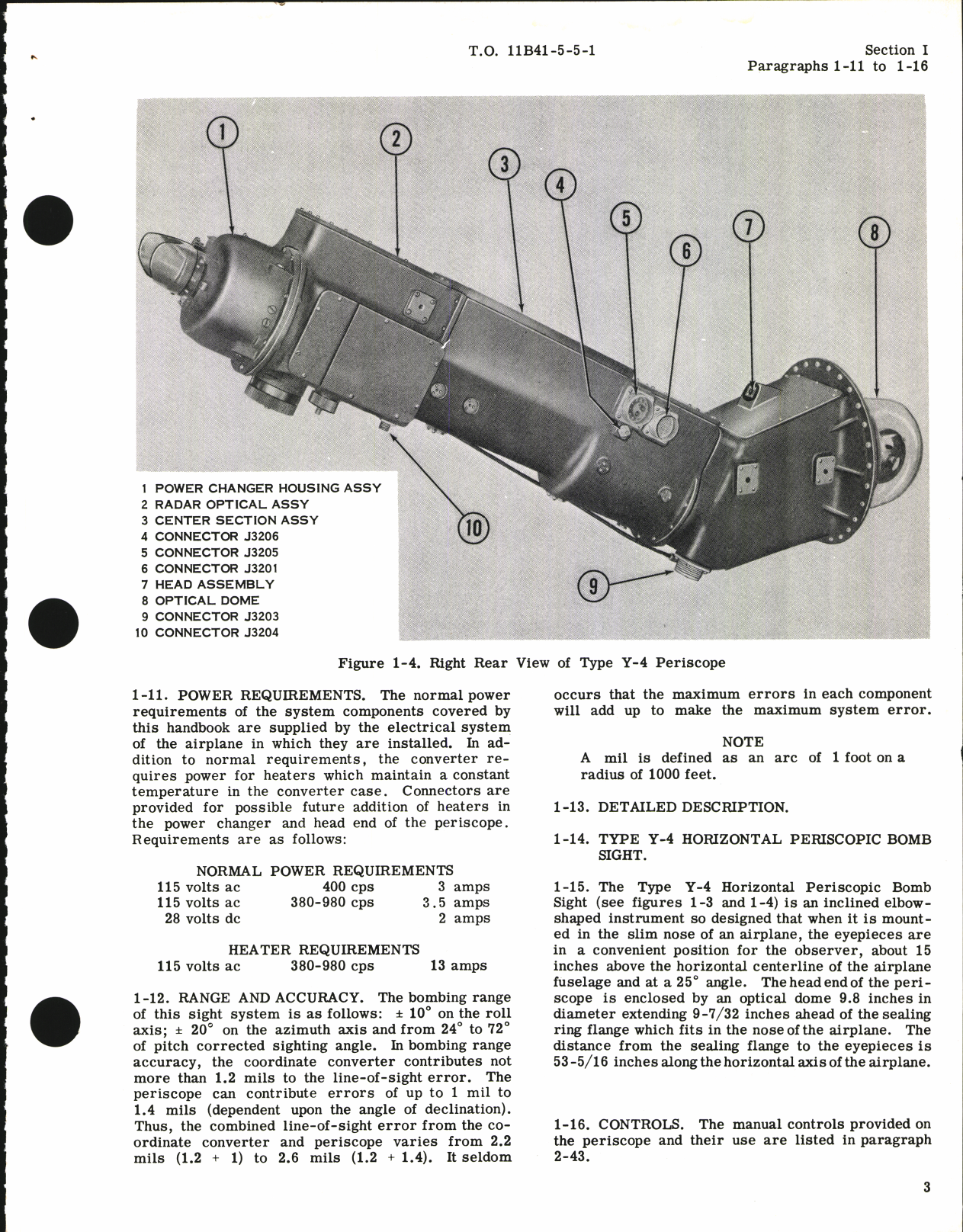 Sample page 7 from AirCorps Library document: Operation and Service Instructions for Type Y-4 Horizontal Periscopic Bombsight