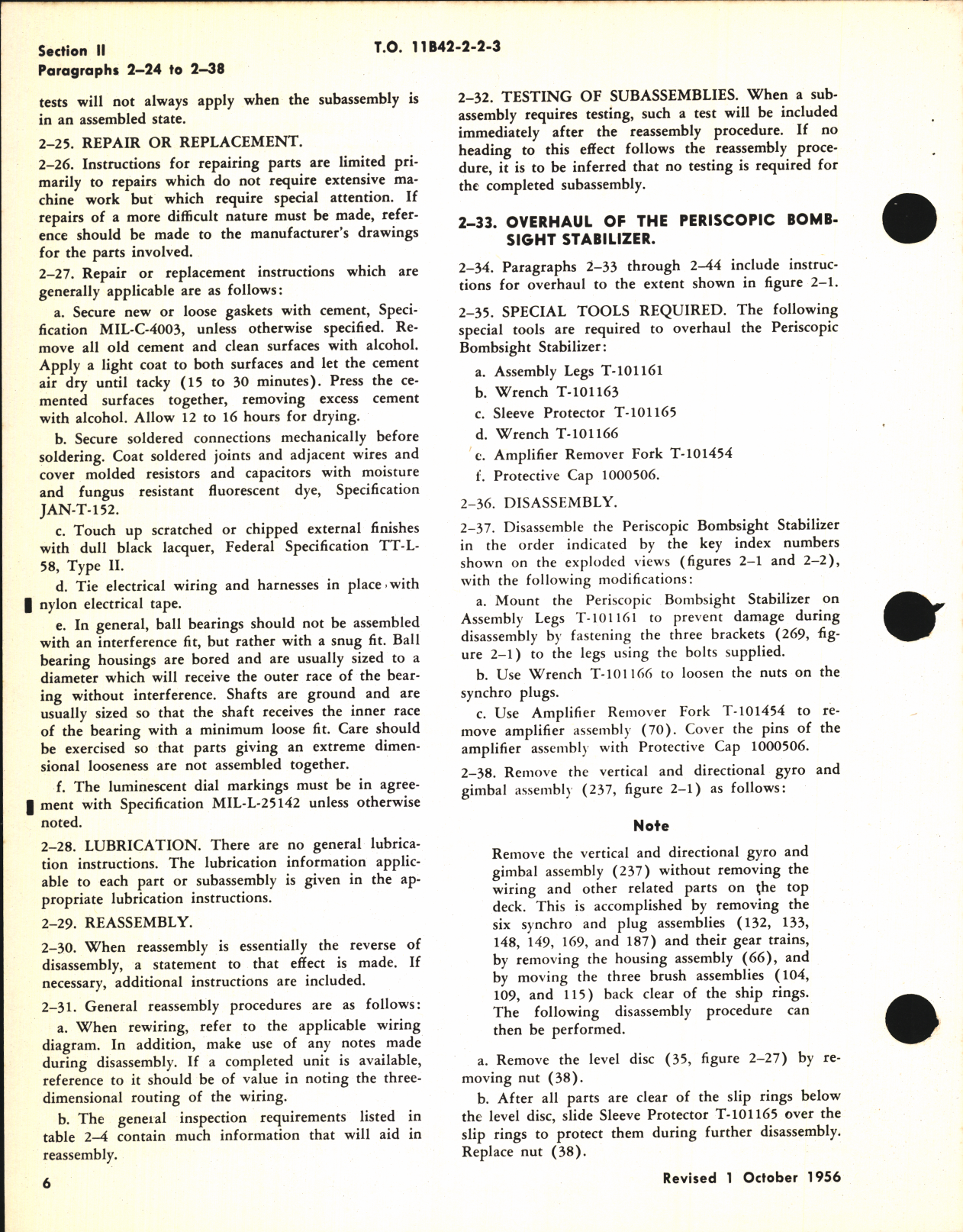 Sample page 8 from AirCorps Library document: Overhaul Instructions for Periscopic Bombsight Stabilizer Type B-1