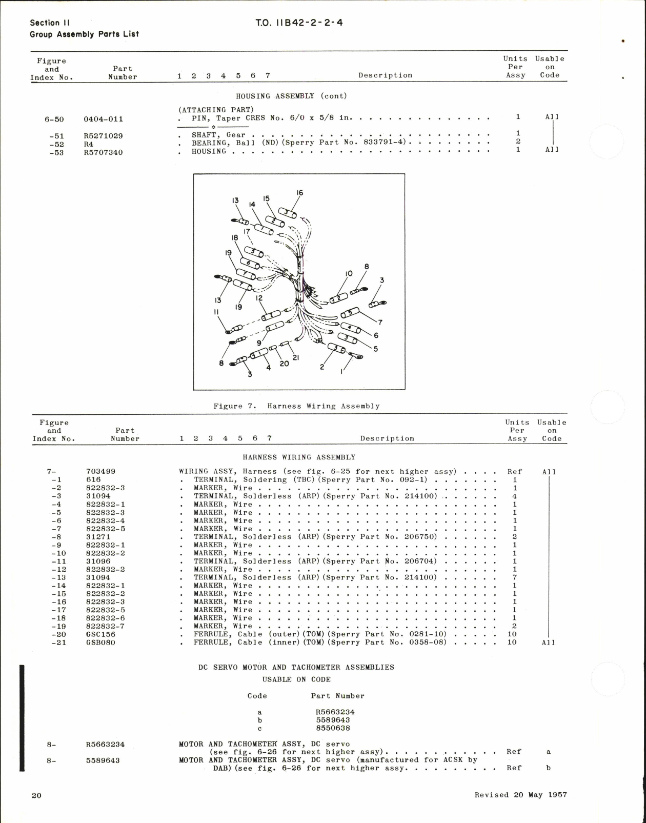 Sample page 8 from AirCorps Library document: Illustrated Parts Breakdown for Periscopic Bombsight Stabilizer Type B-1 Part No. 667126