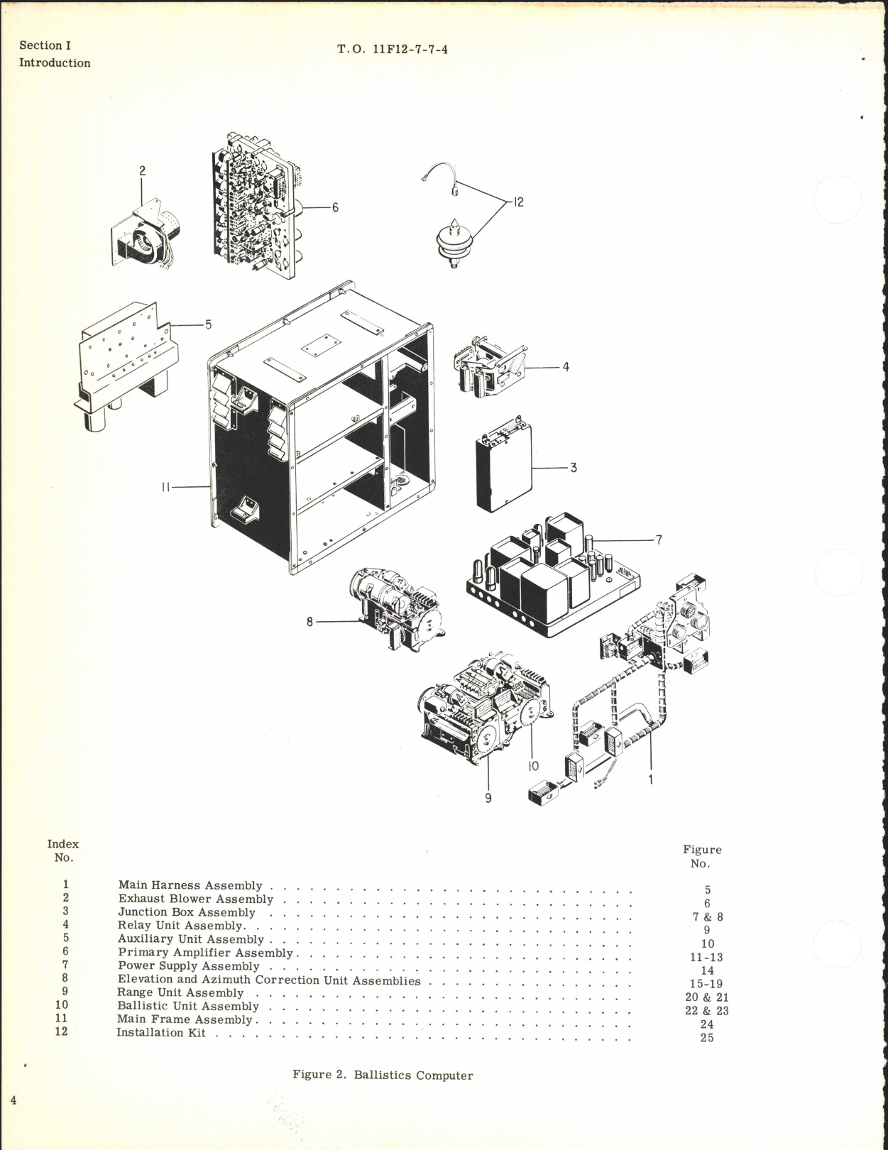 Sample page 8 from AirCorps Library document: Illustrated Parts Breakdown for Ballistics Computer Part No. 7176E28G1 and Computer Installation Kit 129L686G1