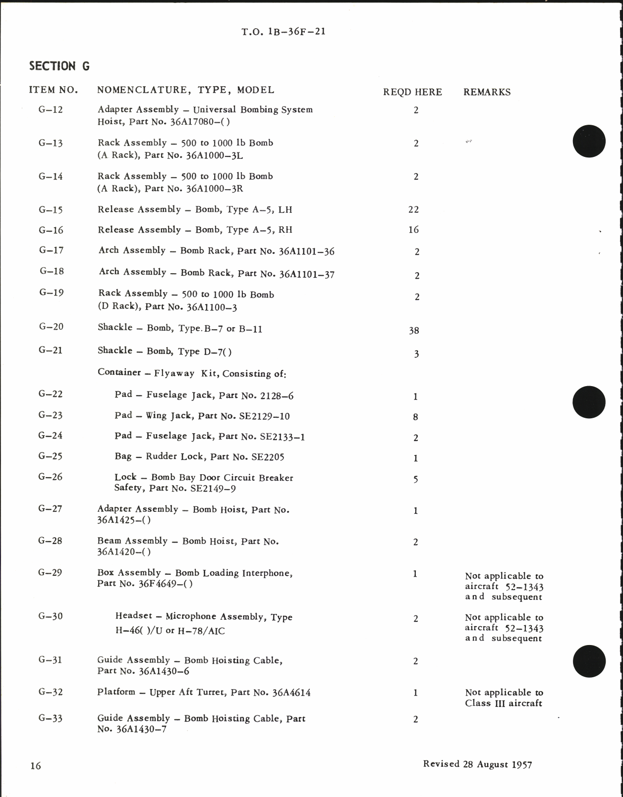 Sample page 8 from AirCorps Library document: Master Guide Aircraft Inventory Record for B-36F, H, and J Aircraft