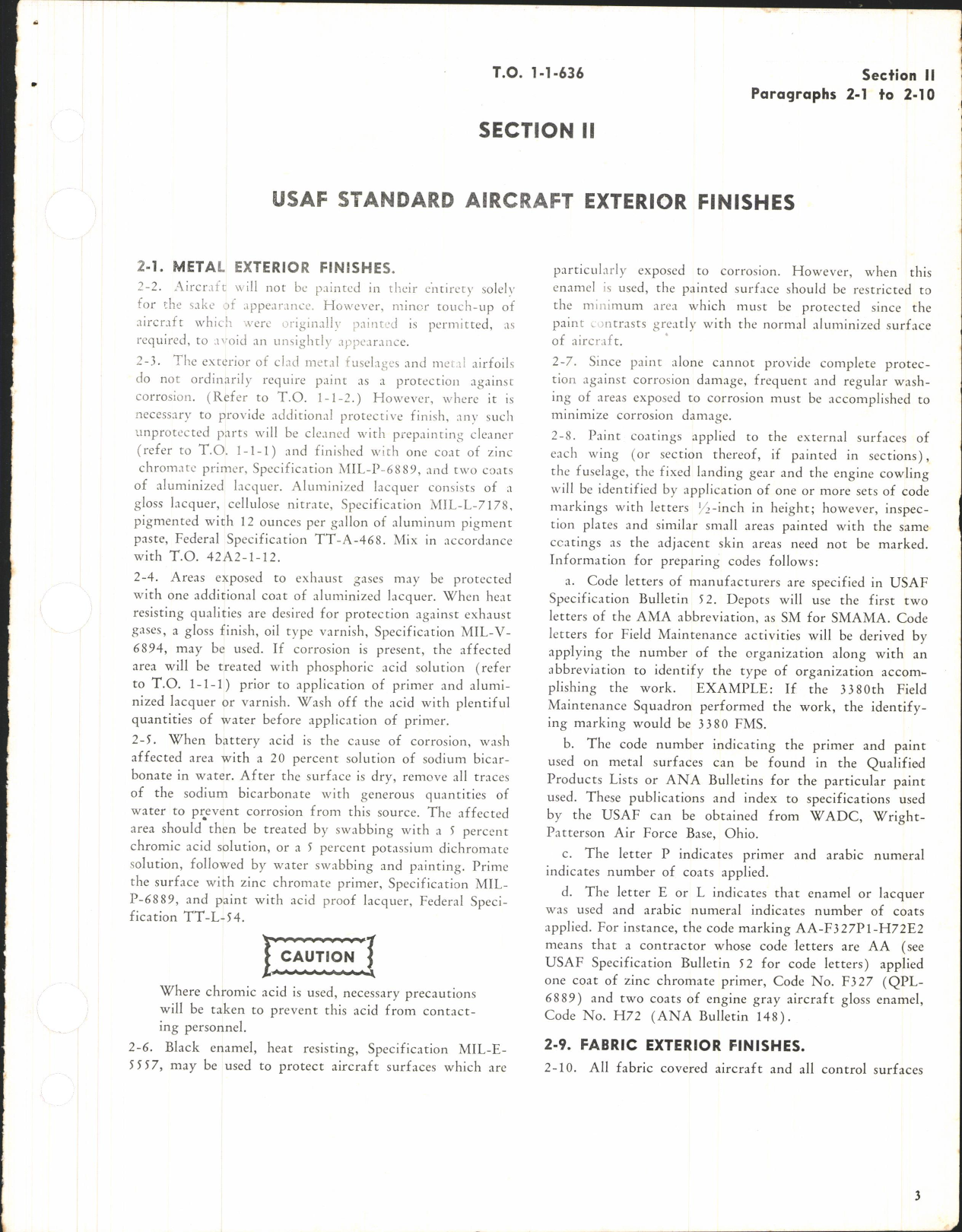 Sample page 7 from AirCorps Library document: Exterior Finishes, Insignia, and Markings Applicable to USAF Aircraft