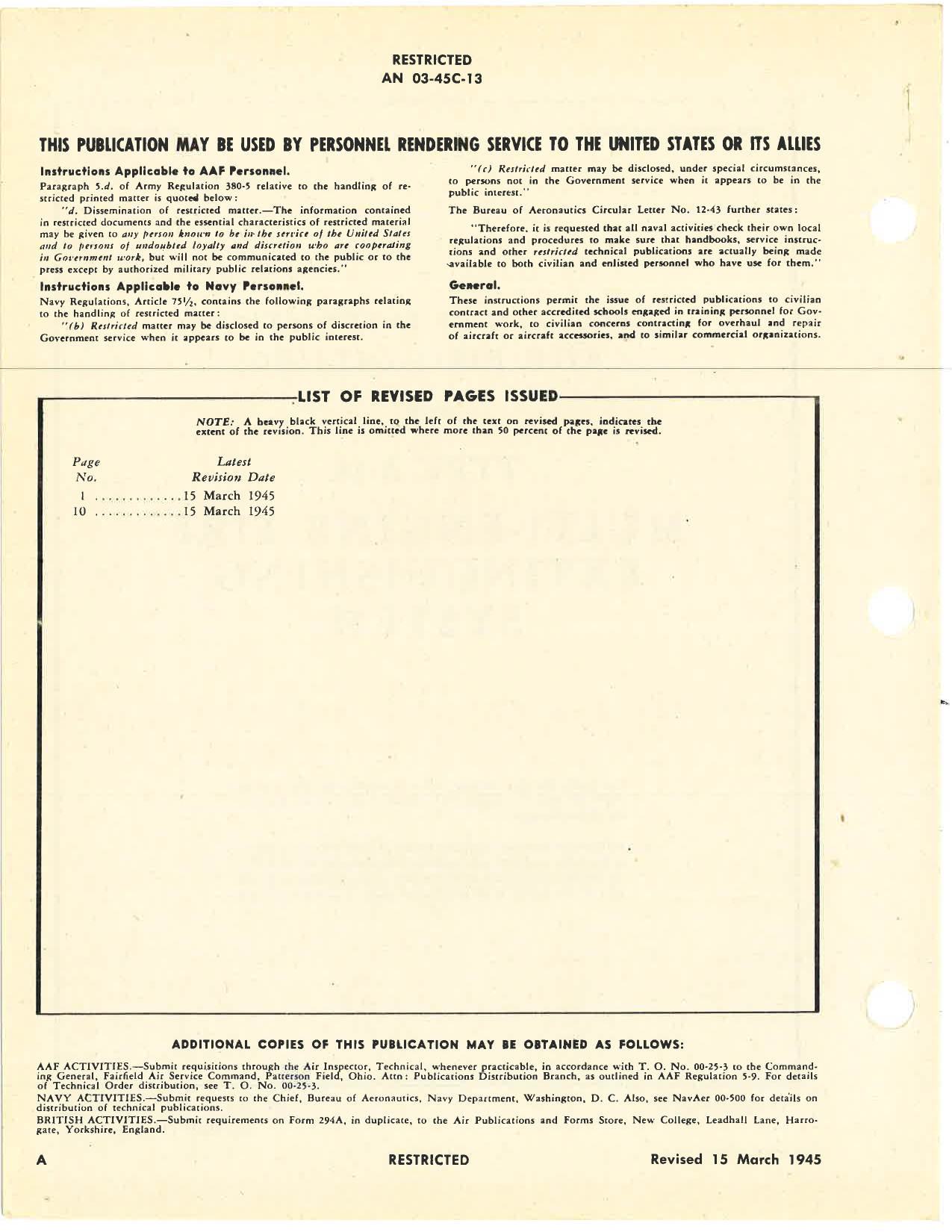 Sample page 4 from AirCorps Library document: Handbook of Instructions with Parts Catalog for Type A-18 Multi-Engine Fire Extinguishing System