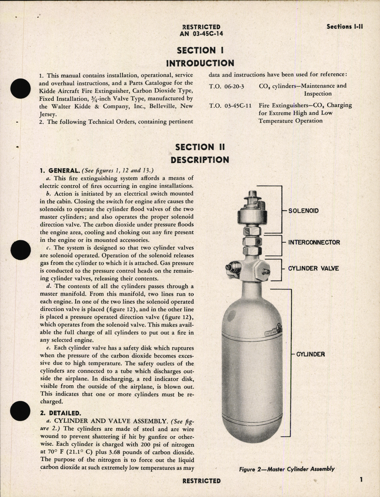 Sample page 5 from AirCorps Library document: Handbook of Instructions with Parts Catalog for 3/4 Inch Valve Type Aircraft Carbon Dioxide Fire Extinguisher