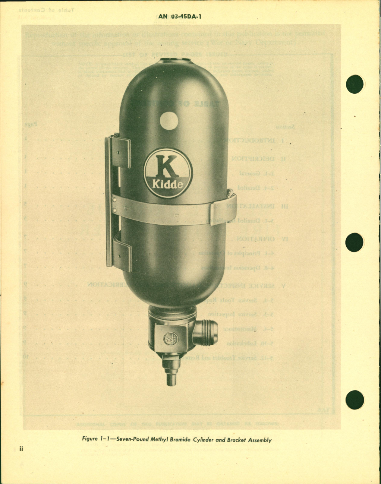 Sample page 4 from AirCorps Library document: Operation and Service Instructions for Type AEC Methyl Bromide Fire Extinguisher