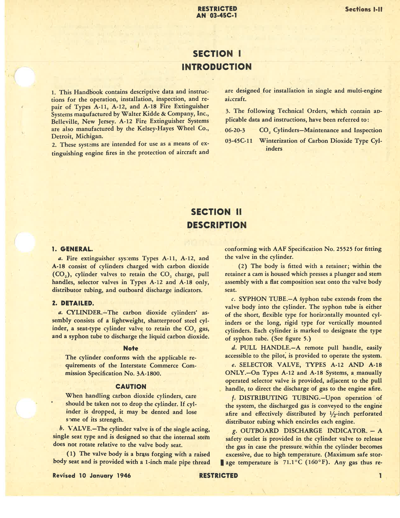 Sample page 5 from AirCorps Library document: Operation, Service, & Overhaul Instructions with Parts Catalog for Aircraft Fire Extinguisher Systems A-11, -12, and -18