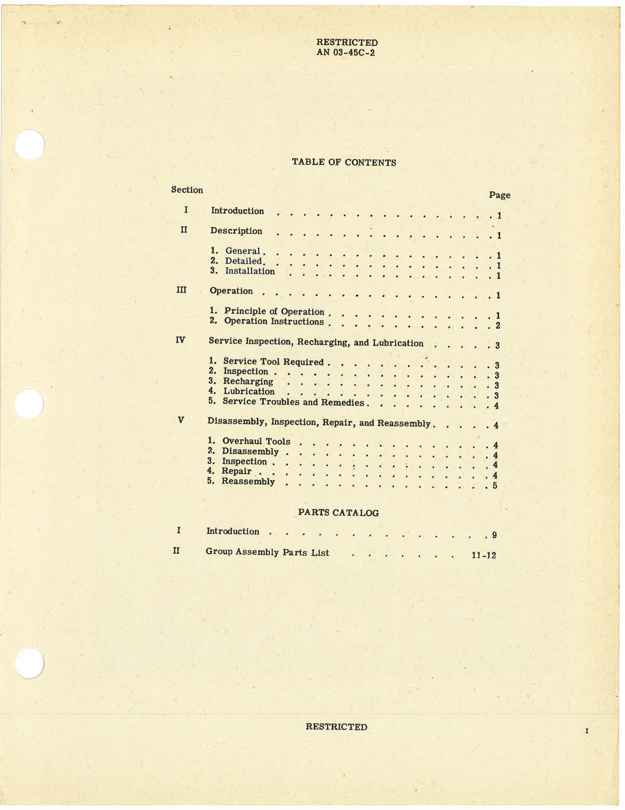 Sample page 3 from AirCorps Library document: Handbook of Instructions with Parts Catalog for A-17 Portable Fire Extinguisher