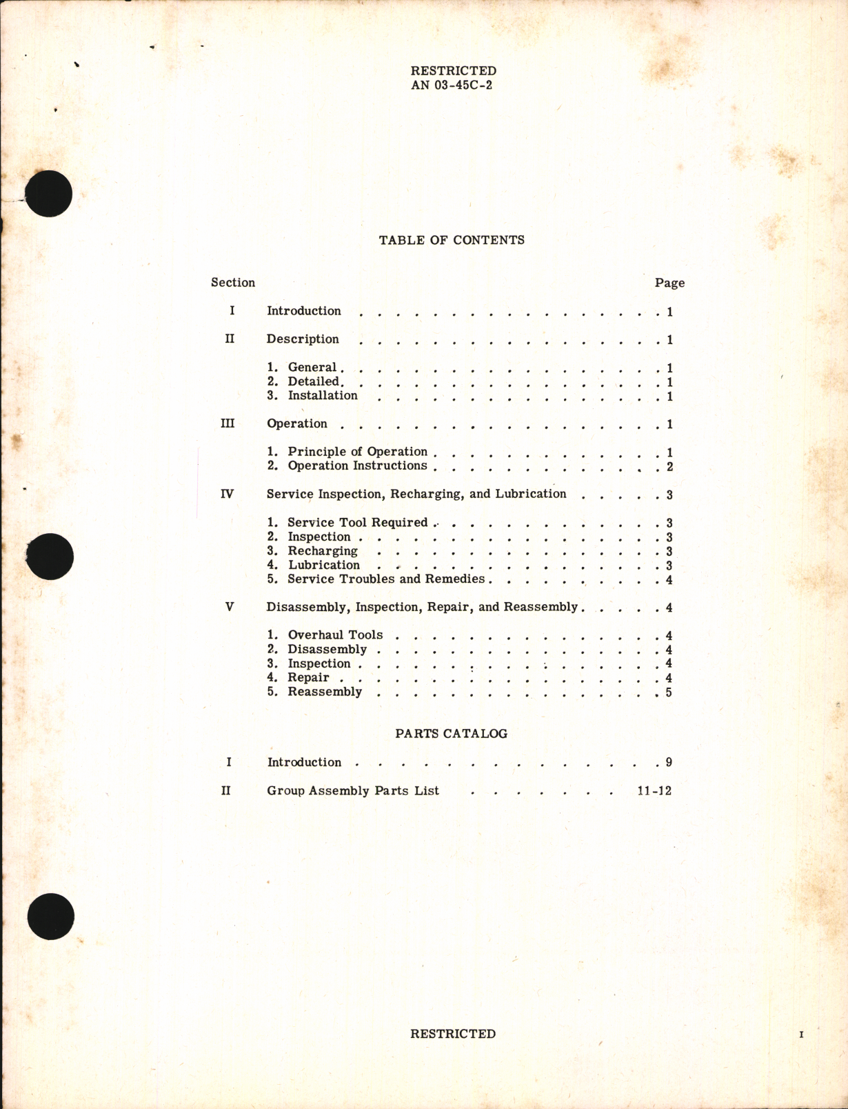 Sample page 5 from AirCorps Library document: Handbook of Instructions with Parts Catalog for A-17 Portable Fire Extinguisher