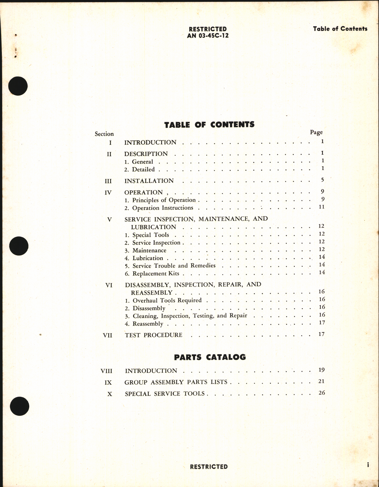 Sample page 3 from AirCorps Library document: Handbook of Instructions with Parts Catalog for Type C-46 Fire Extinguisher System