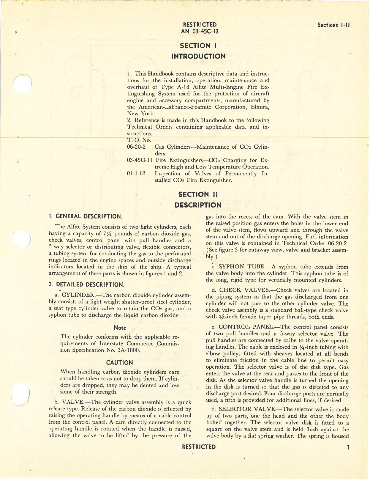 Sample page 5 from AirCorps Library document: Handbook of Instructions with Parts Catalog for A-18 Multi-Engine Fire Extinguishing System