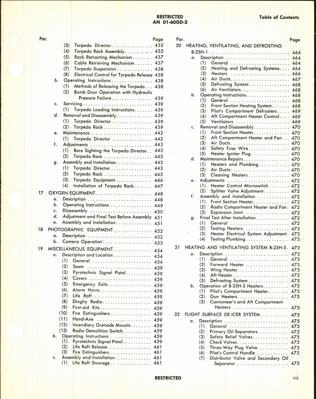 Sample page 9 from AirCorps Library document: Erection and Maintenance Instructions for B-25H-1-NA, B-25H-5-NA, and PBJ-1H Airplanes