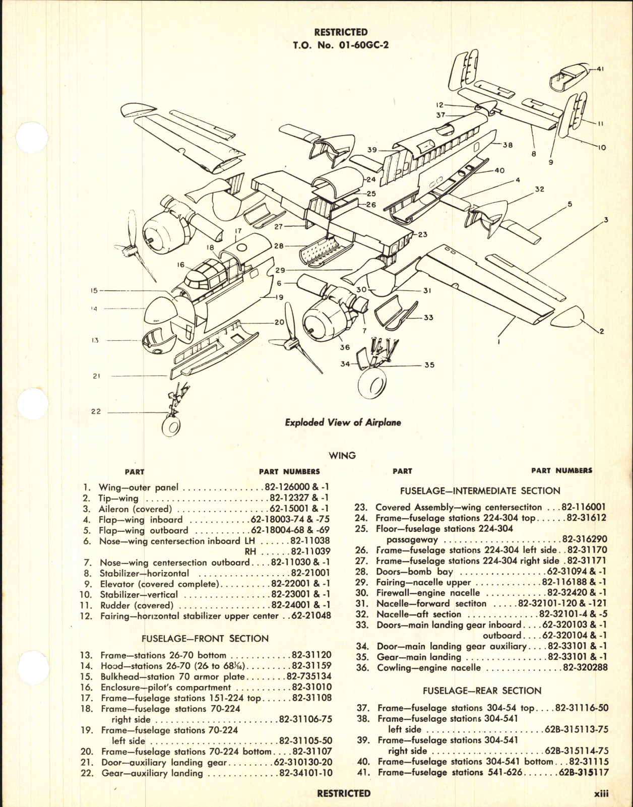Sample page 17 from AirCorps Library document: Erection and Maintenance Instructions for B-25G and PBJ-1G Airplanes