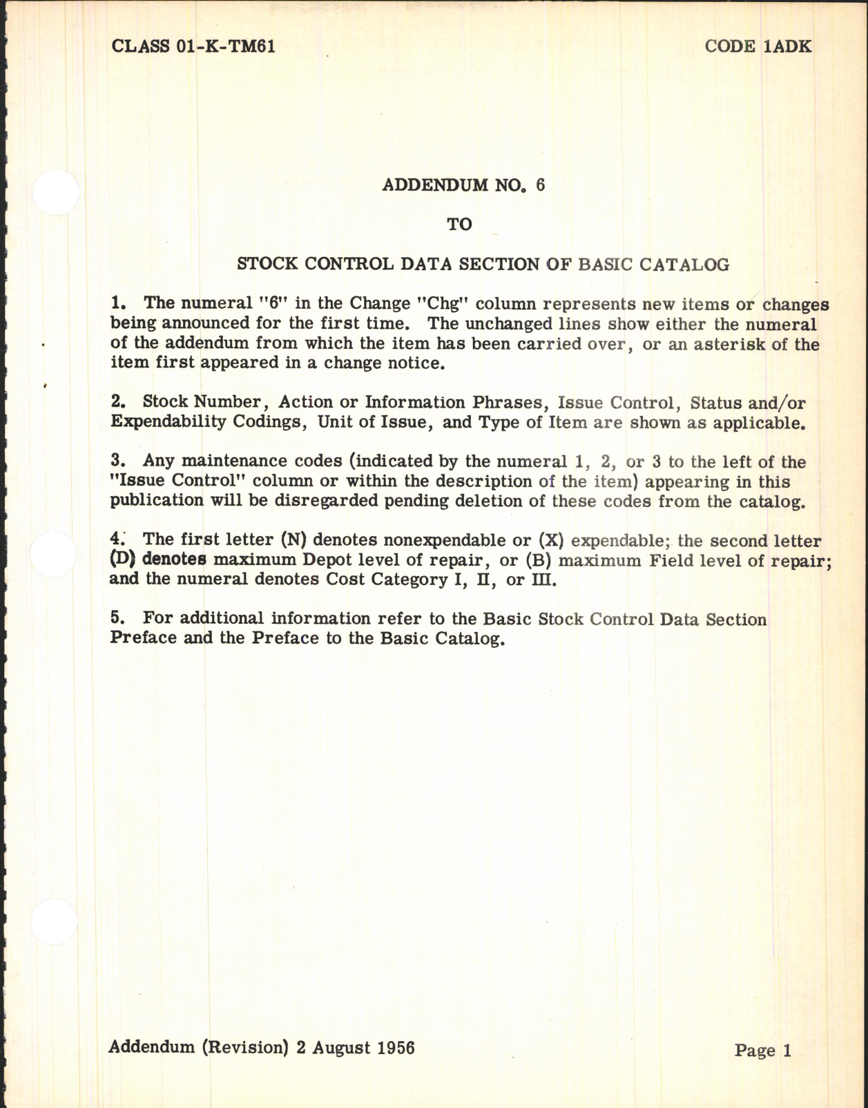 Sample page 3 from AirCorps Library document: Supply Catalog Parts for Martin TM-61 Guided Missile