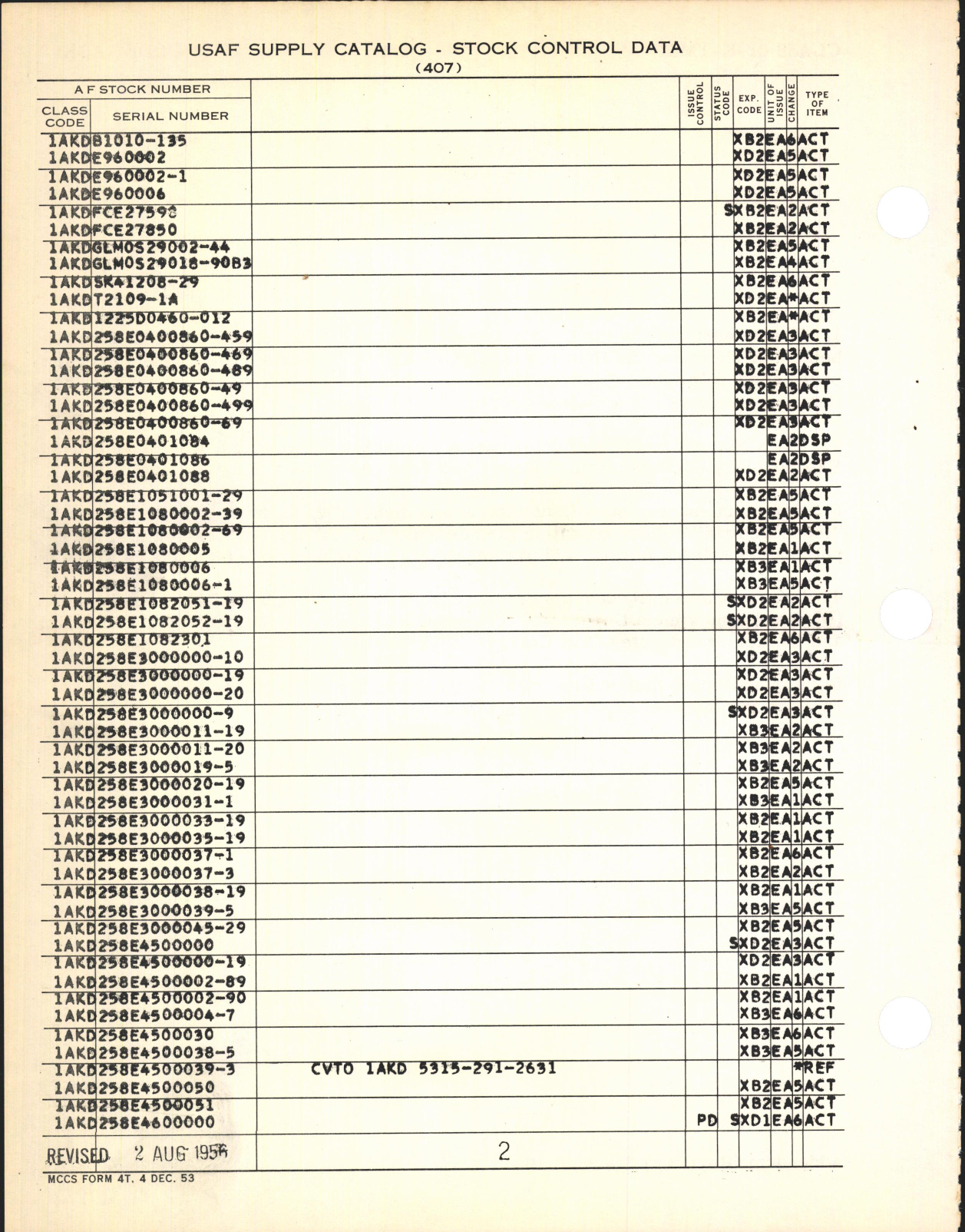 Sample page 4 from AirCorps Library document: Supply Catalog Parts for Martin TM-61 Guided Missile