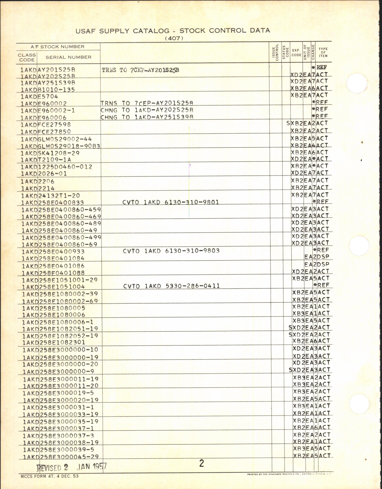 Sample page 4 from AirCorps Library document: Supply Catalog Parts for Martin TM-61 Guided Missile