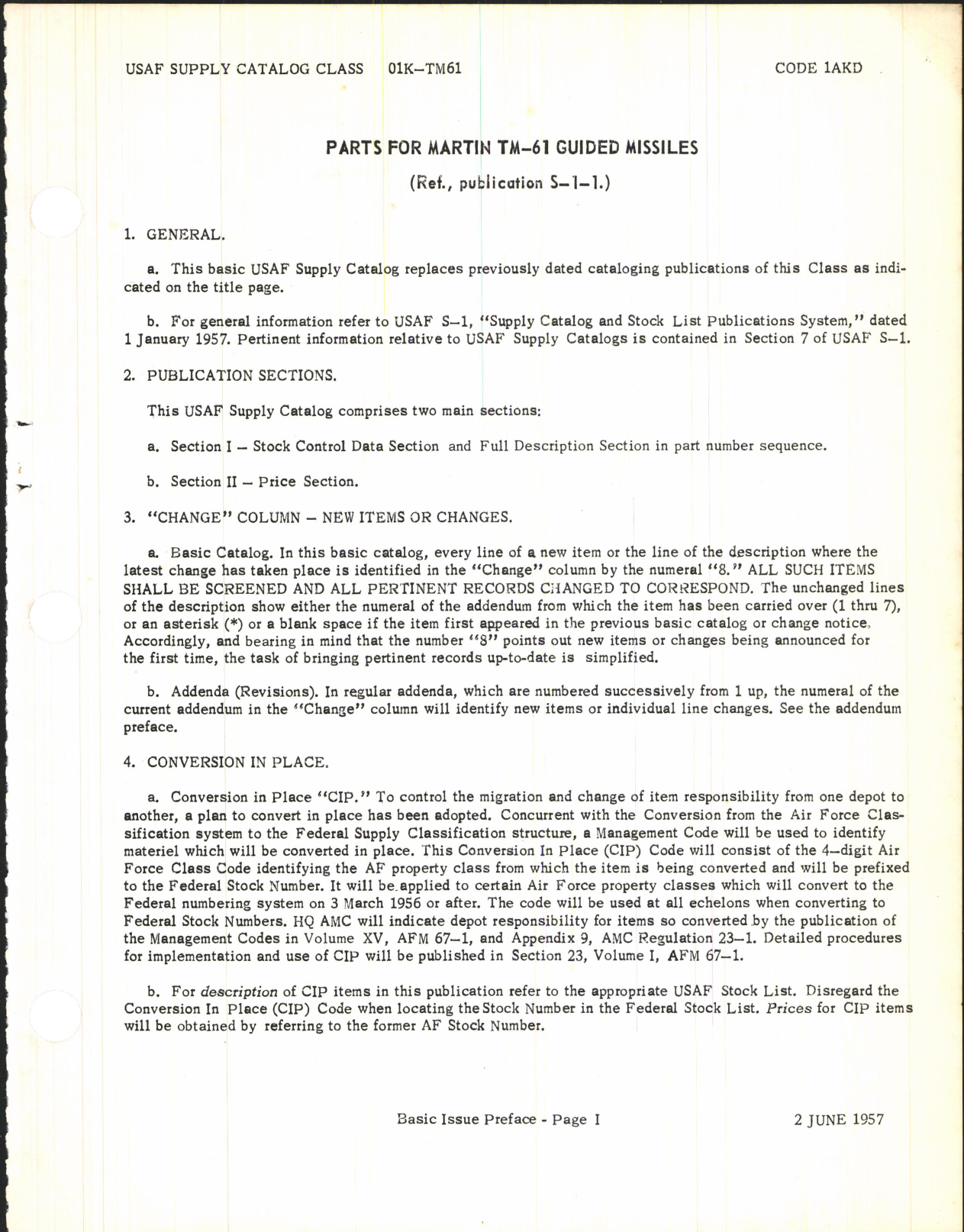Sample page 3 from AirCorps Library document: Supply Catalog Parts for Martin TM-61 Guided Missile