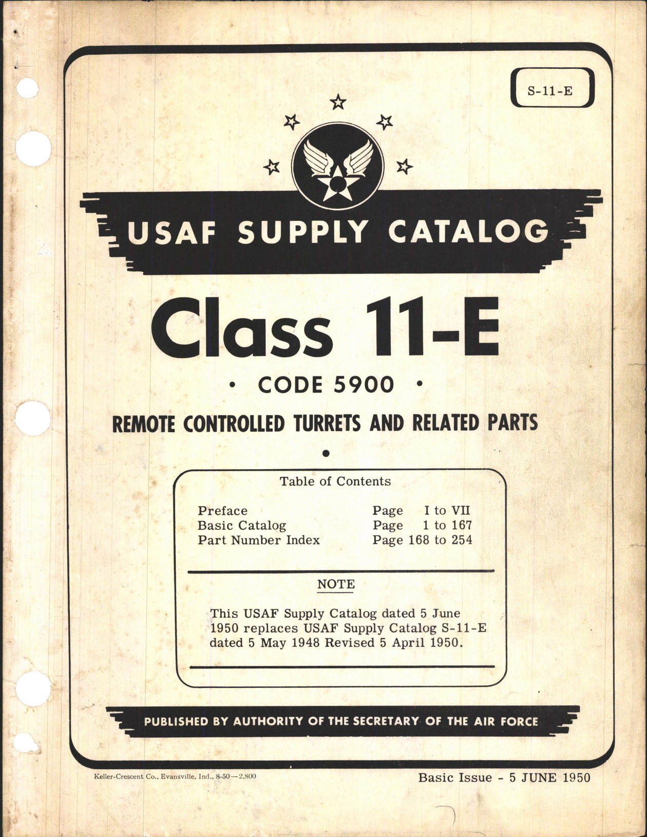 Sample page 1 from AirCorps Library document: Supply Catalog for Remote Controlled Turrets and Related Parts