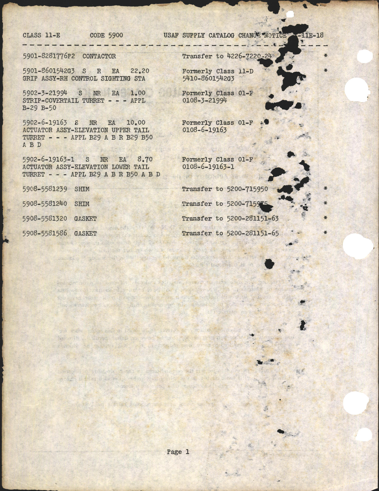 Sample page 4 from AirCorps Library document: Supply Catalog for Remote Controlled Turrets and Related Parts