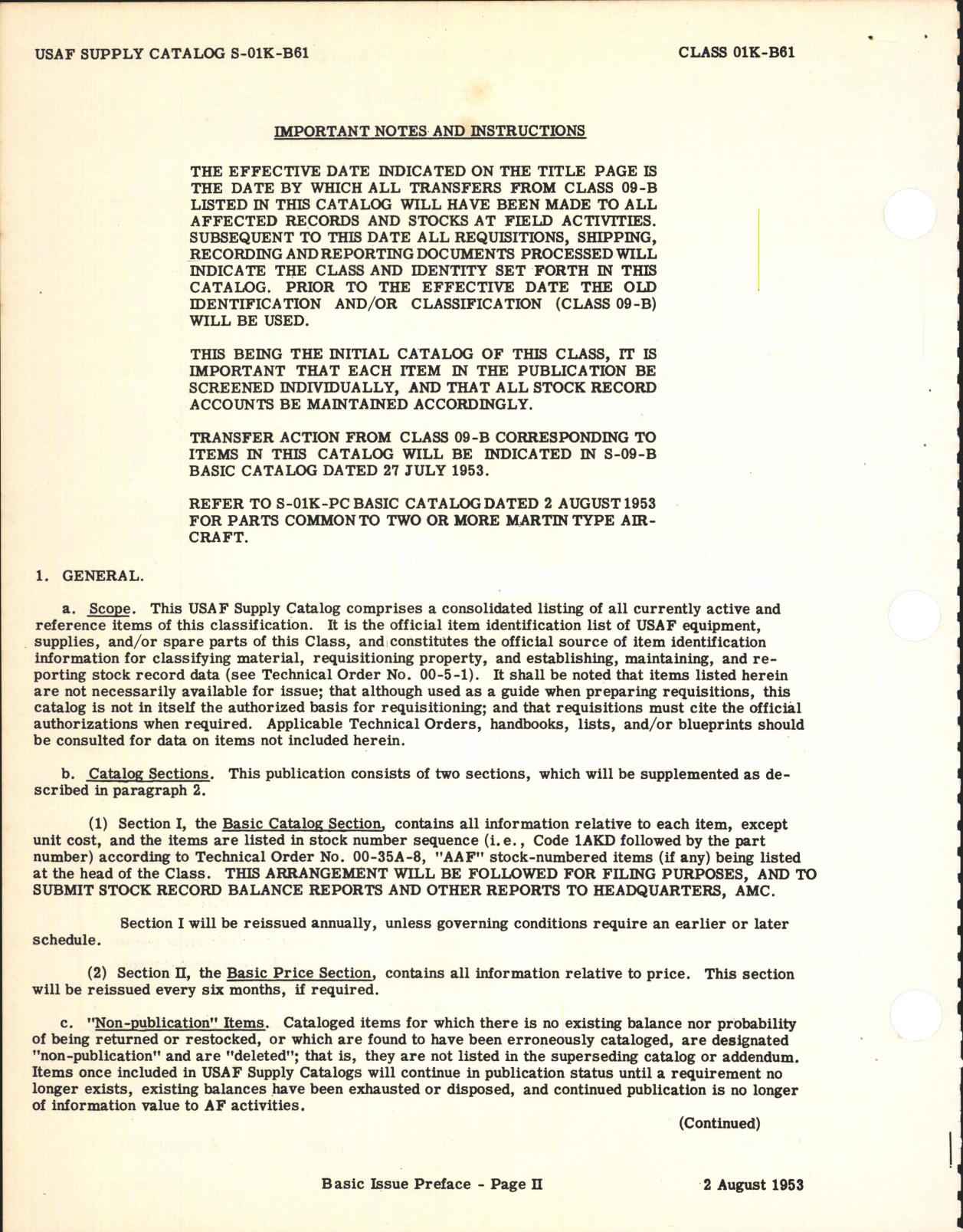 Sample page 4 from AirCorps Library document: Supply Catalog Parts for Martin B-61 Aircraft