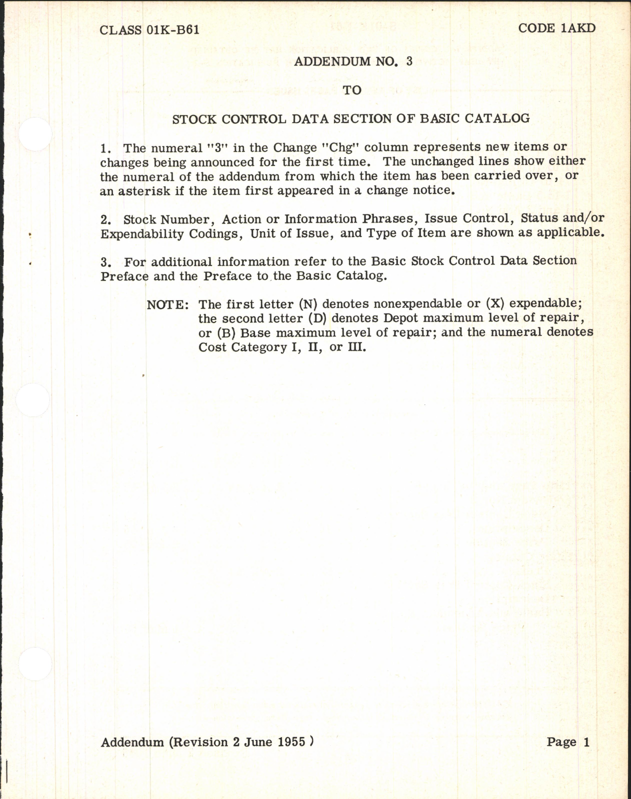 Sample page 3 from AirCorps Library document: Supply Catalog Parts for Martin B-61 Aircraft