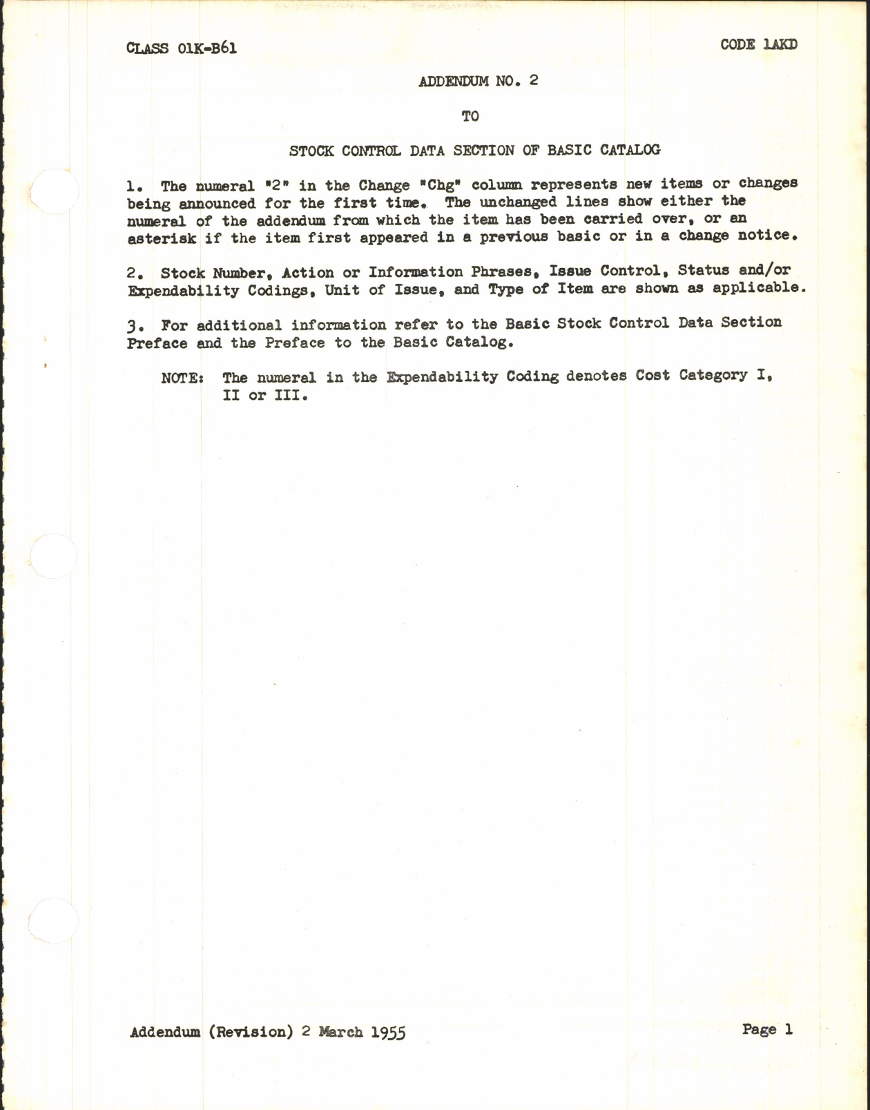 Sample page 3 from AirCorps Library document: Supply Catalog Parts for Martin B-61 Aircraft